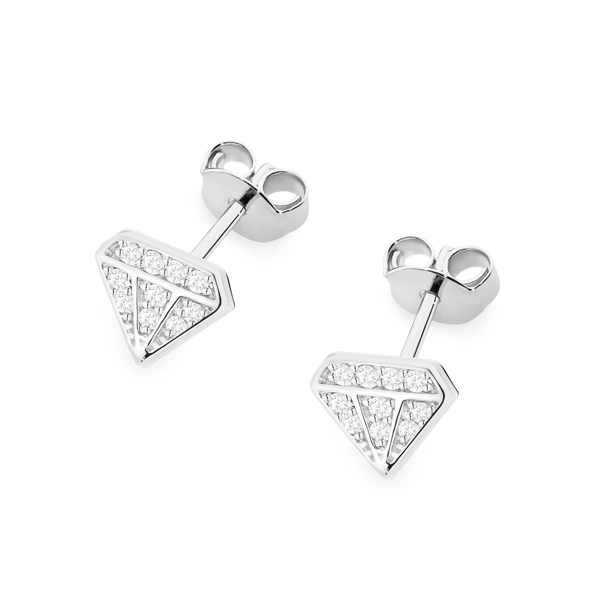 Cercei Aur 14K cu Diamante Naturale 0.10 ct