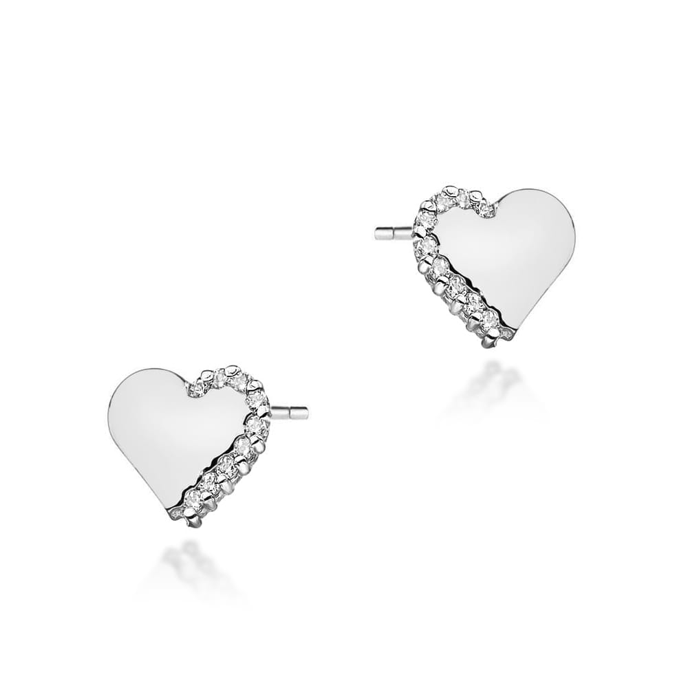 Cercei Aur 14K cu Diamante Naturale 0.10 ct