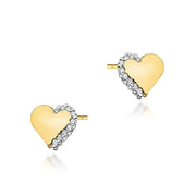 Cercei Aur 14K cu Diamante Naturale 0.10 ct