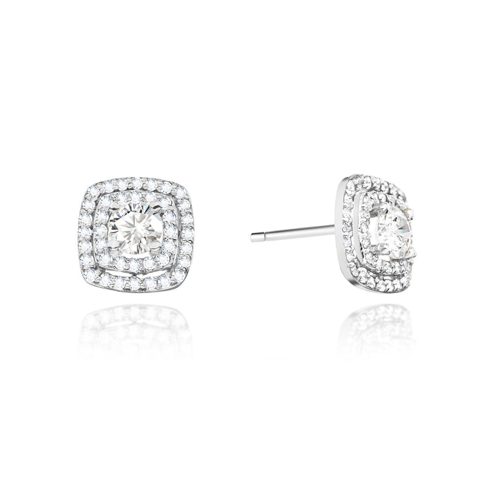 Cercei Aur 14K cu Diamante 1.00 ct