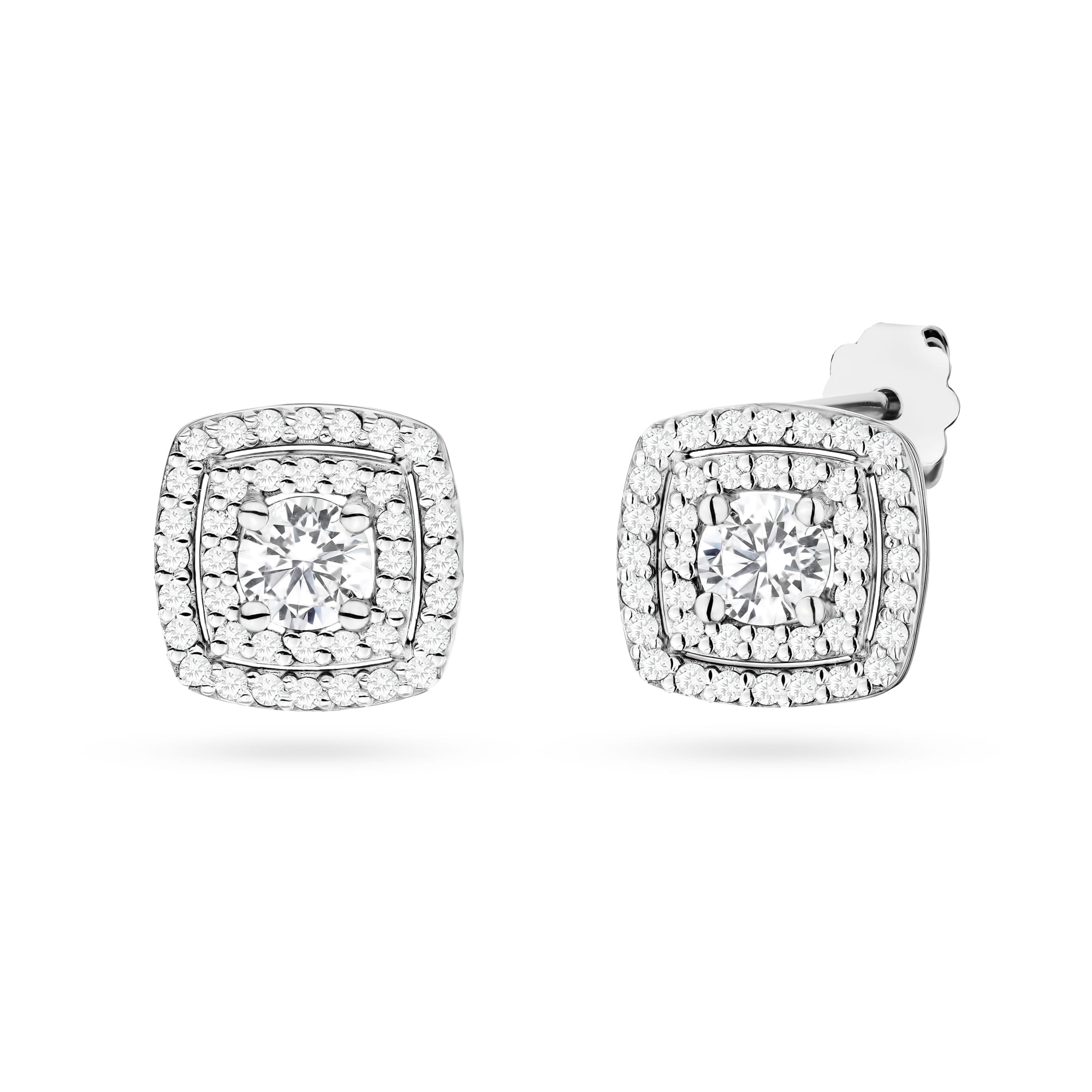 Cercei Aur 14K cu Diamante de Laborator 1.00 ct