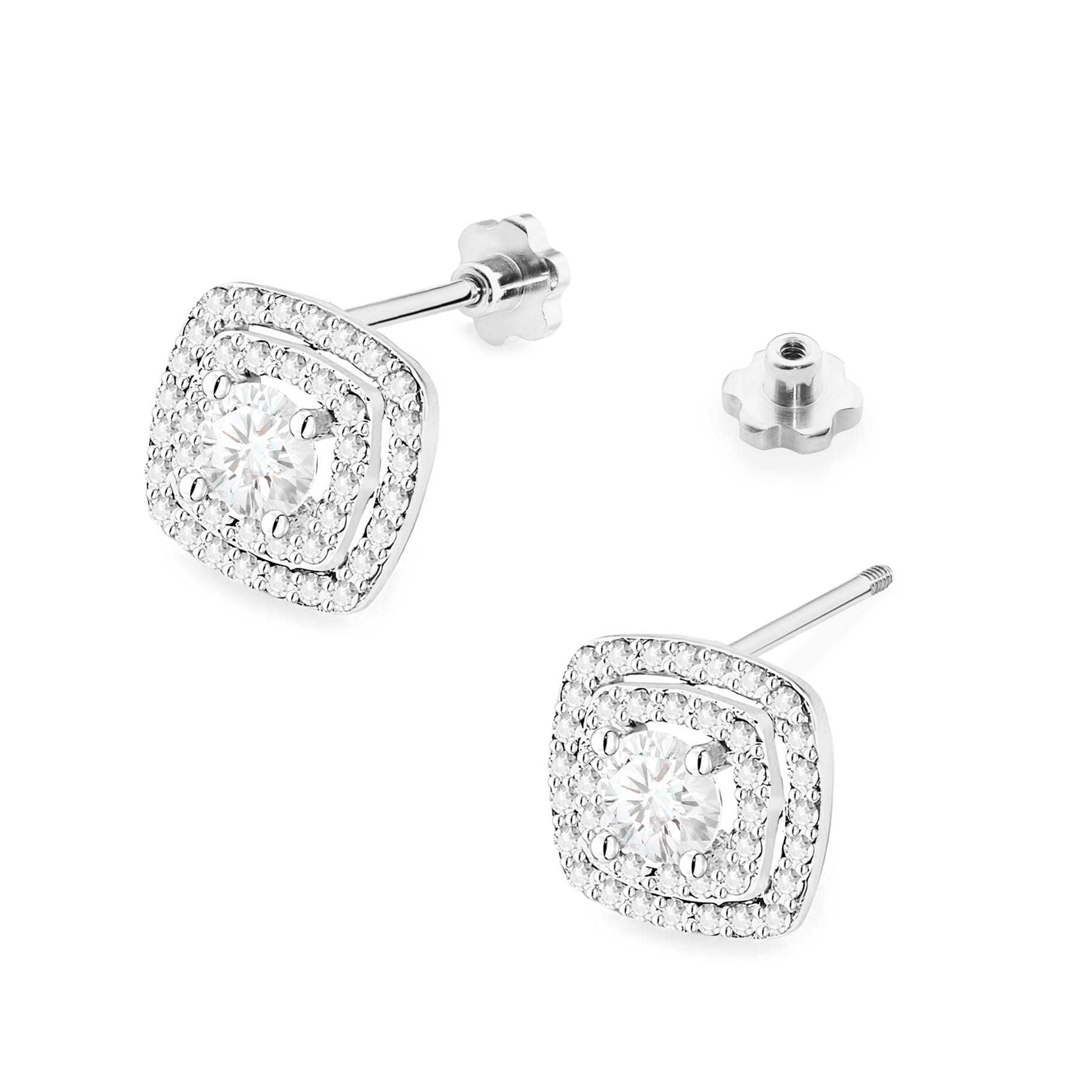 Cercei Aur 14K K0506 cu Diamante de Laborator
