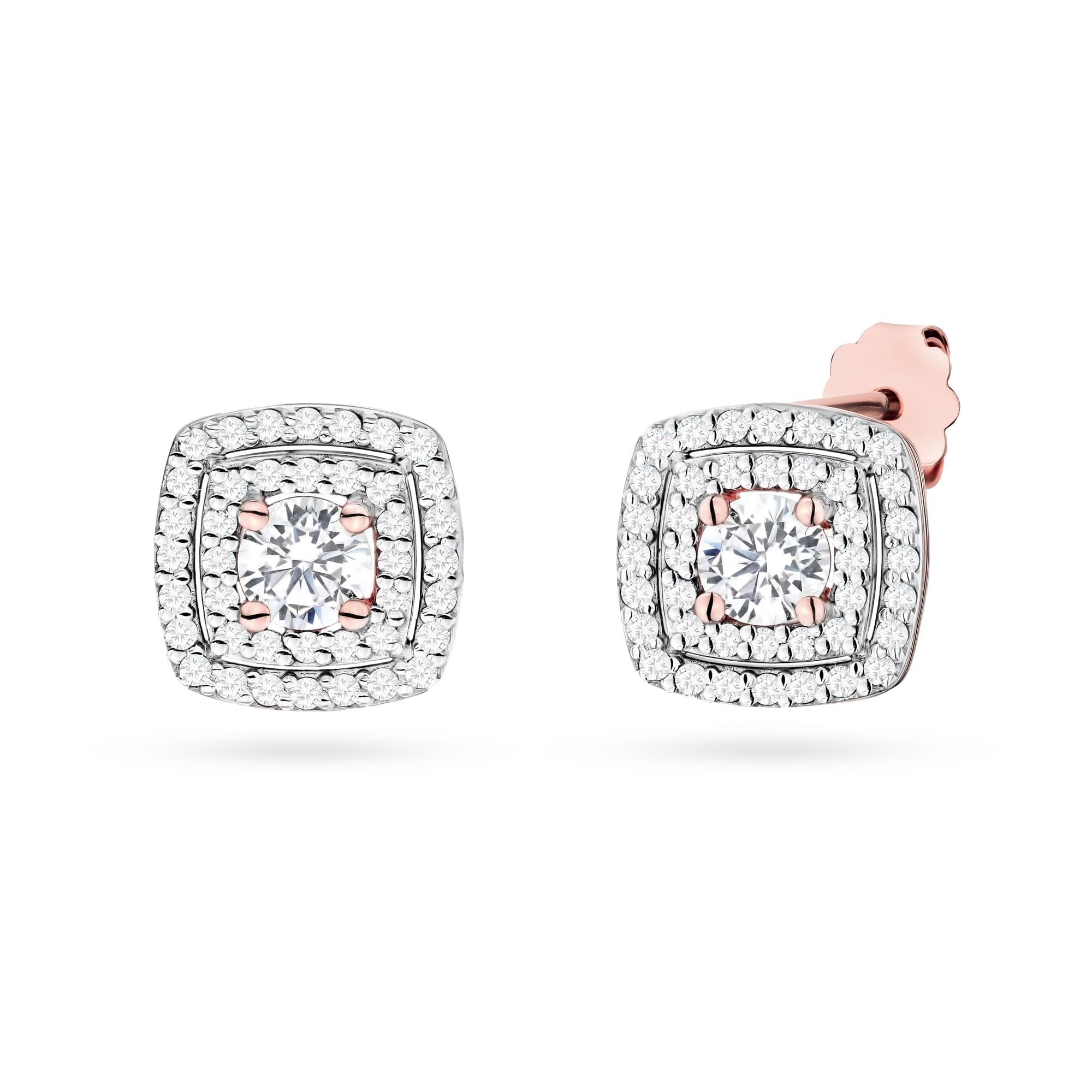 Cercei Aur 14K cu Diamante de Laborator 1.00 ct