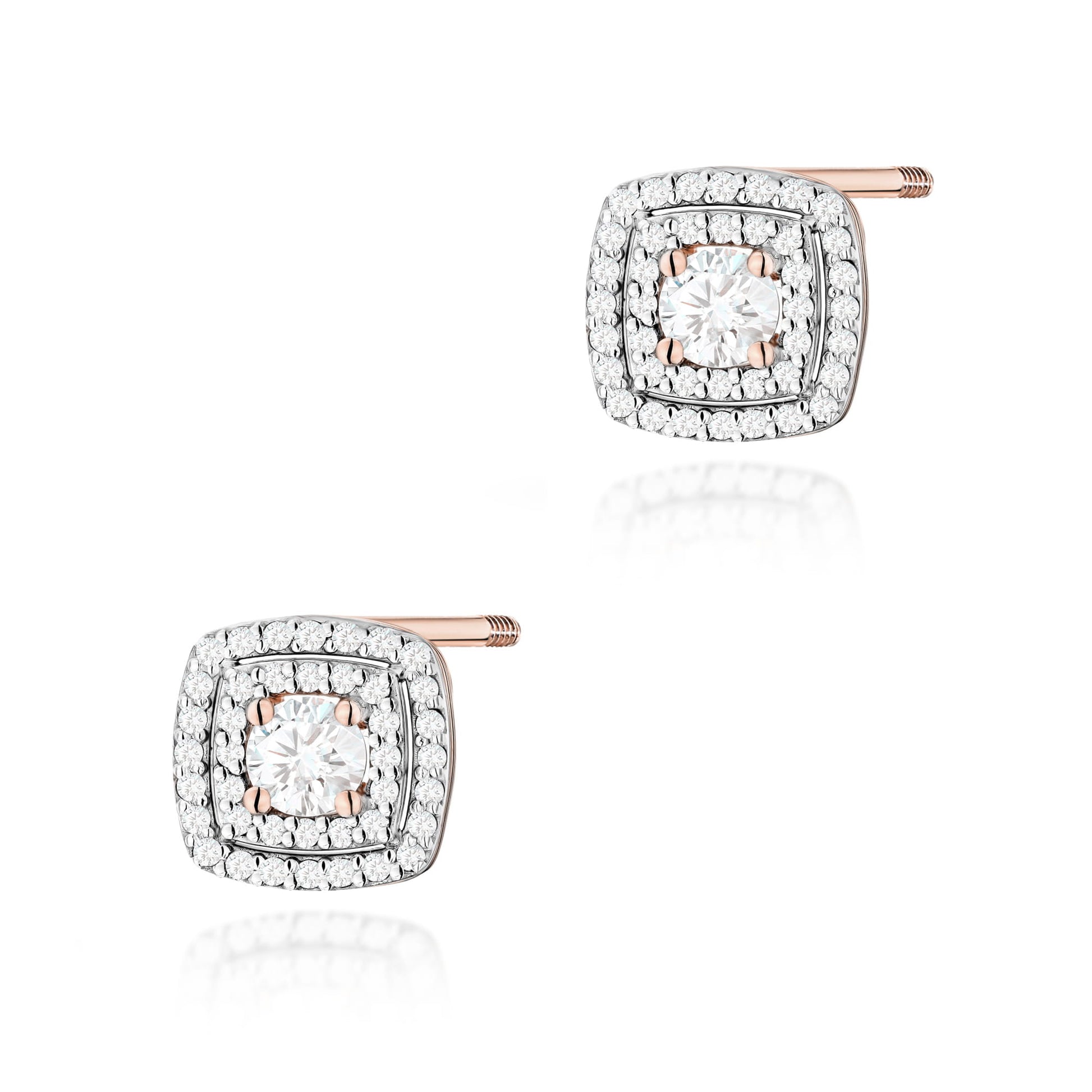 Cercei Aur 14K K0506 cu Diamante de Laborator