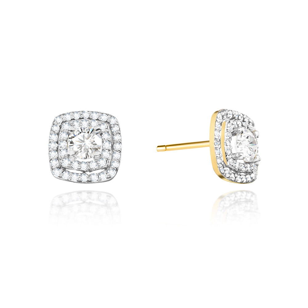 Cercei Aur 14K cu Diamante 1.00 ct