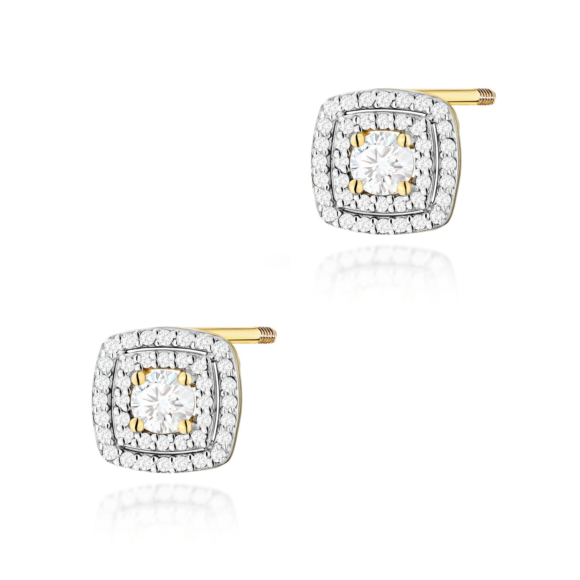 Cercei Aur 14K K0506 cu Diamante de Laborator