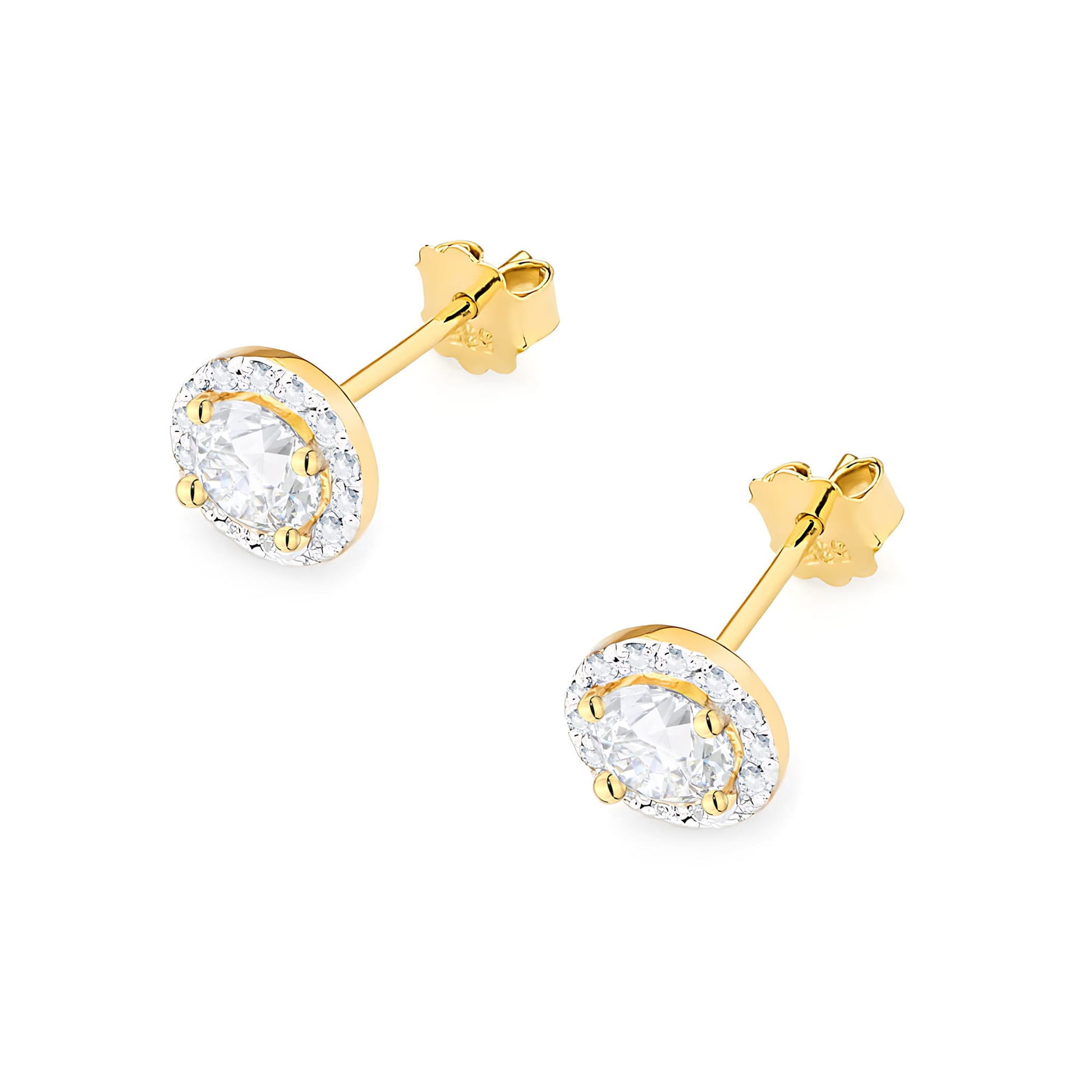 Cercei Aur 14K K0509 Diamant 2 x 0,40ct