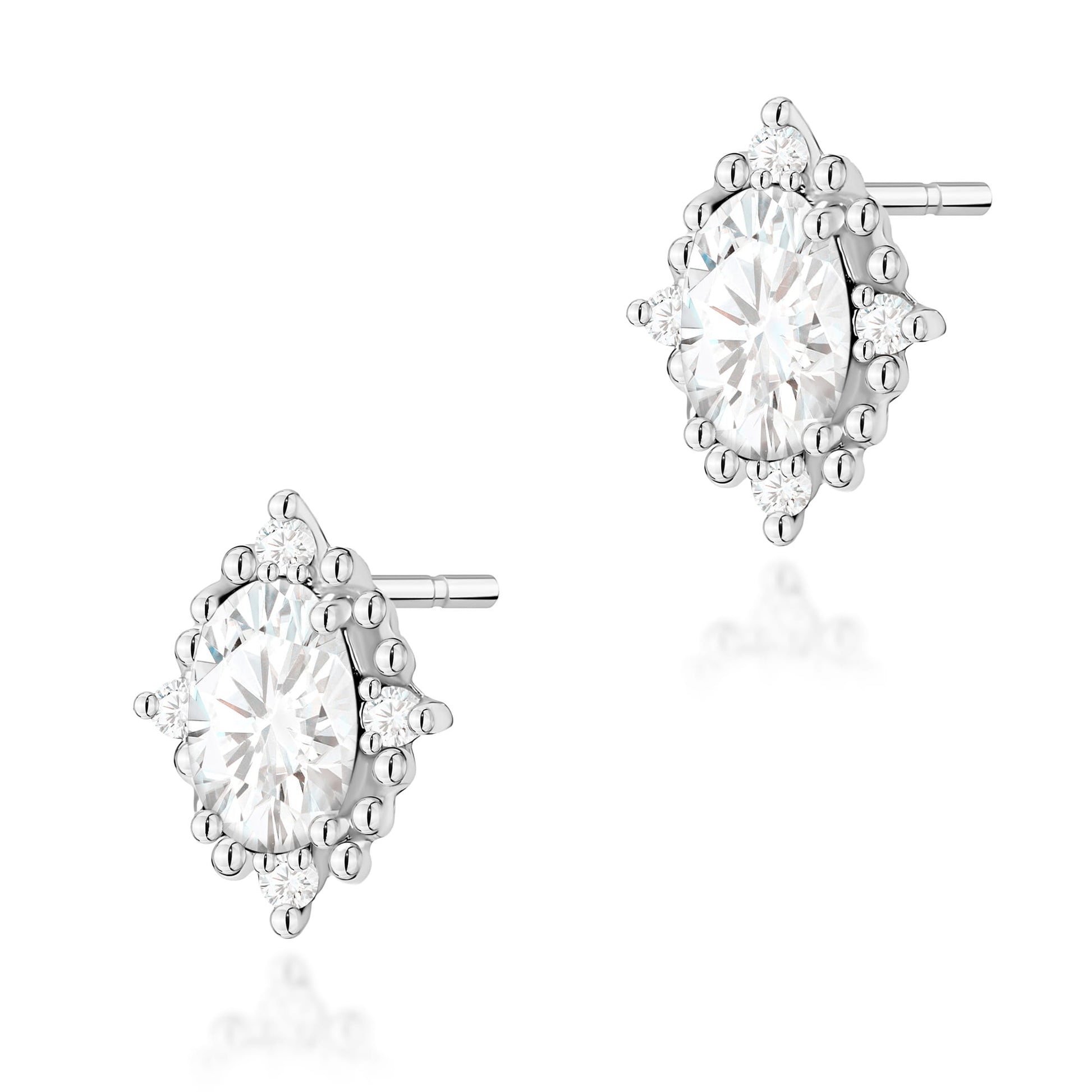 Cercei Aur 14K K0512 Diamante Laborator 2 x 0.25ct