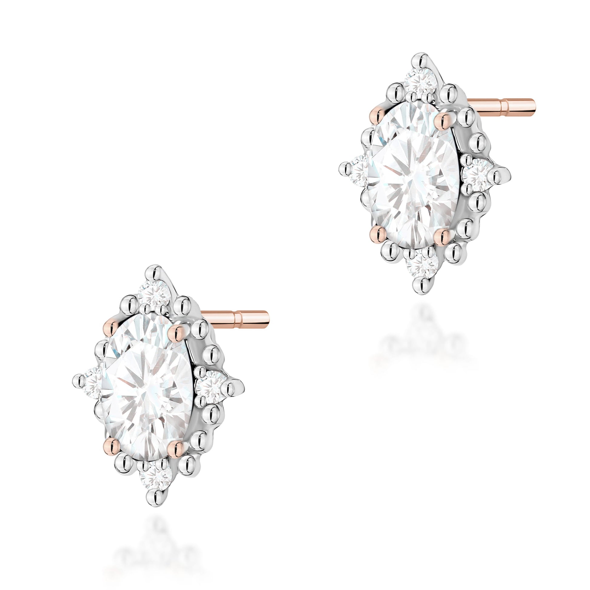 Cercei Aur 14K K0512 Diamante Laborator 2 x 0.25ct