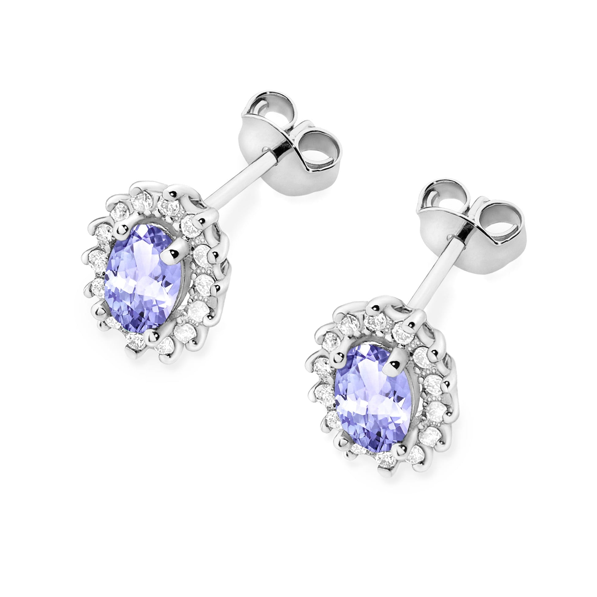 Cercei Aur 14K K0514 Tanzanit 2 x 0.40ct