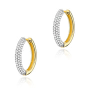 Cercei Aur 14K Cu Diamante Cultivate K0515