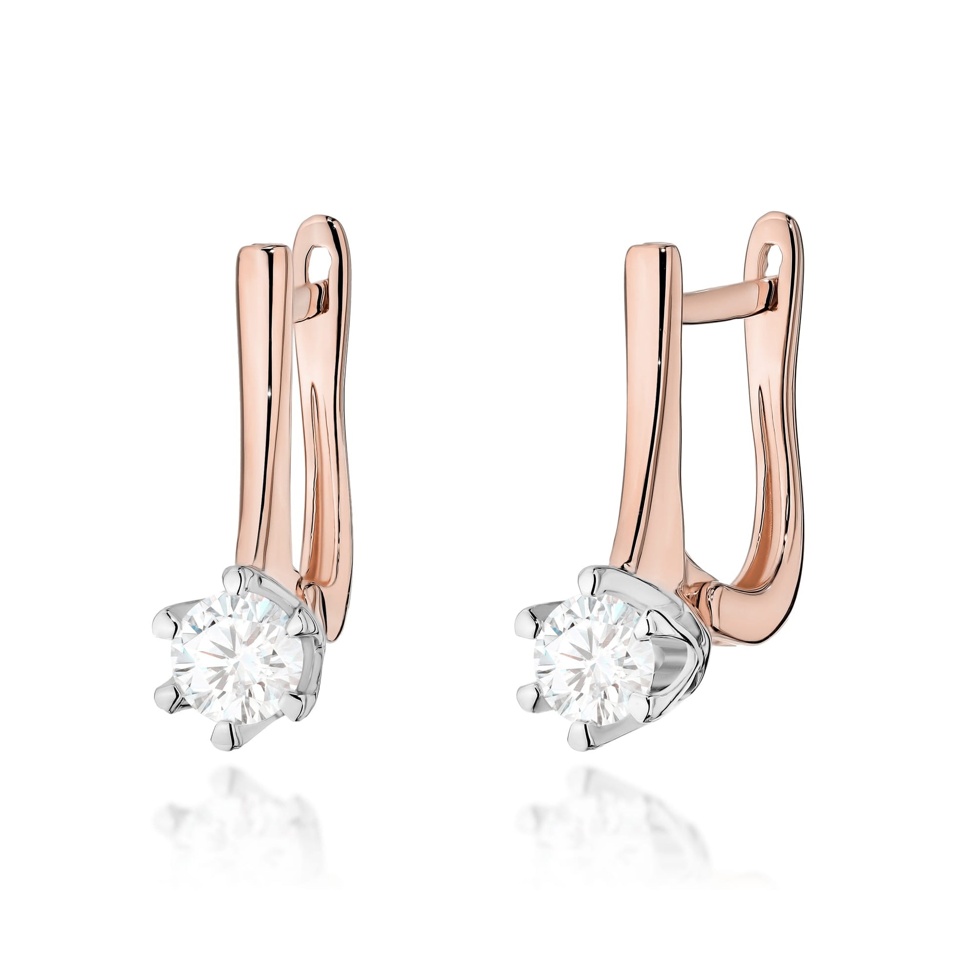 Cercei Aur 14K K0520 Diamant 2 x 0.30ct