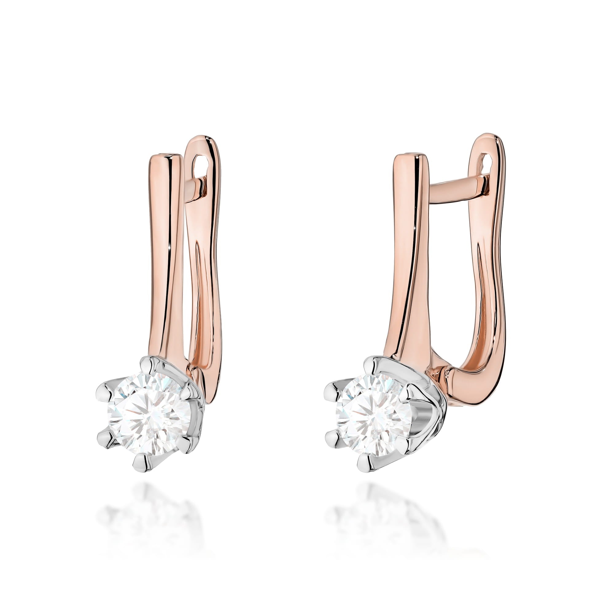 Cercei Aur 14K K0520 Diamant 2 x 0.30ct