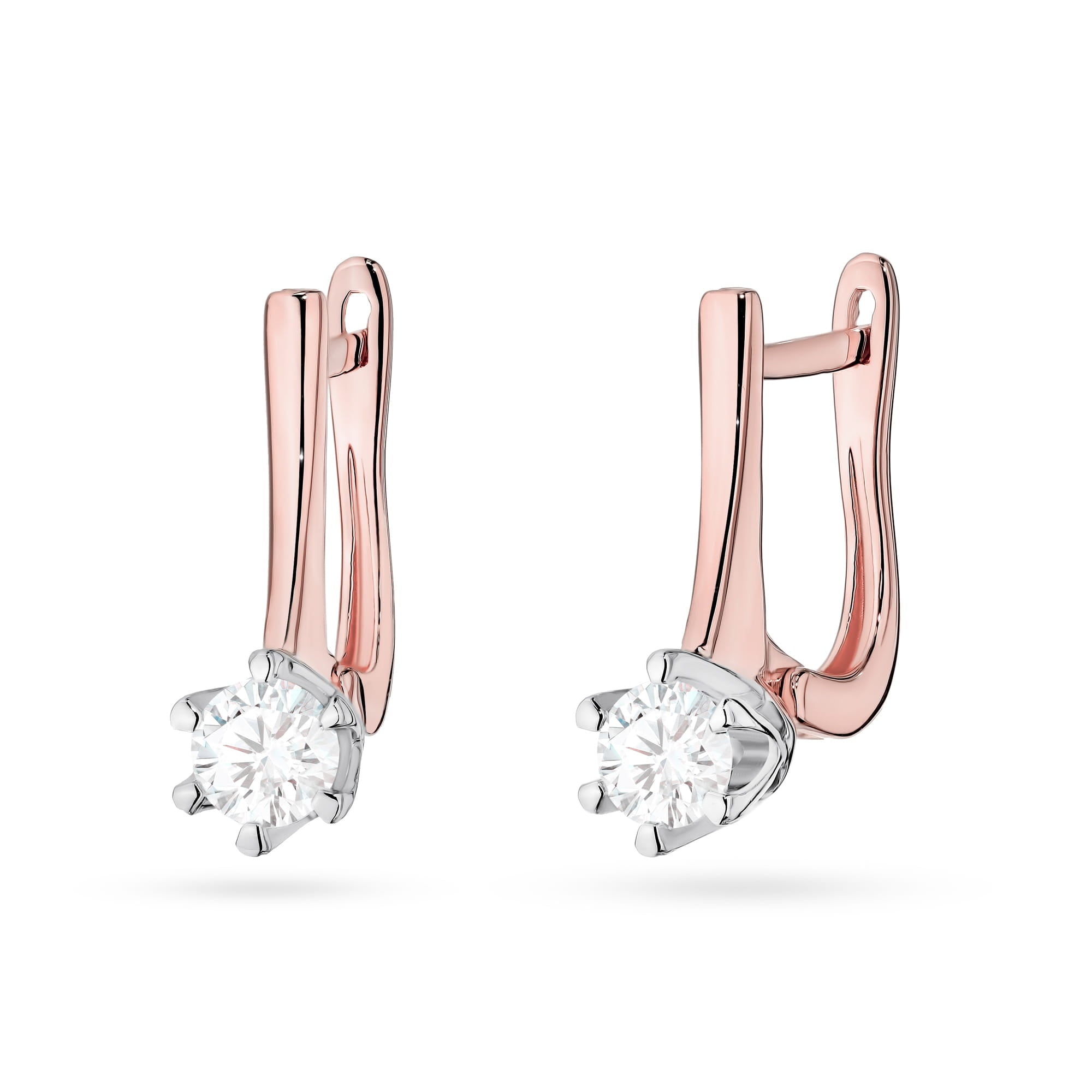 Cercei Aur 14K cu Diamante de Laborator 0.60 ct