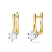 Cercei Aur 14K cu Diamante de Laborator 0.30 ct