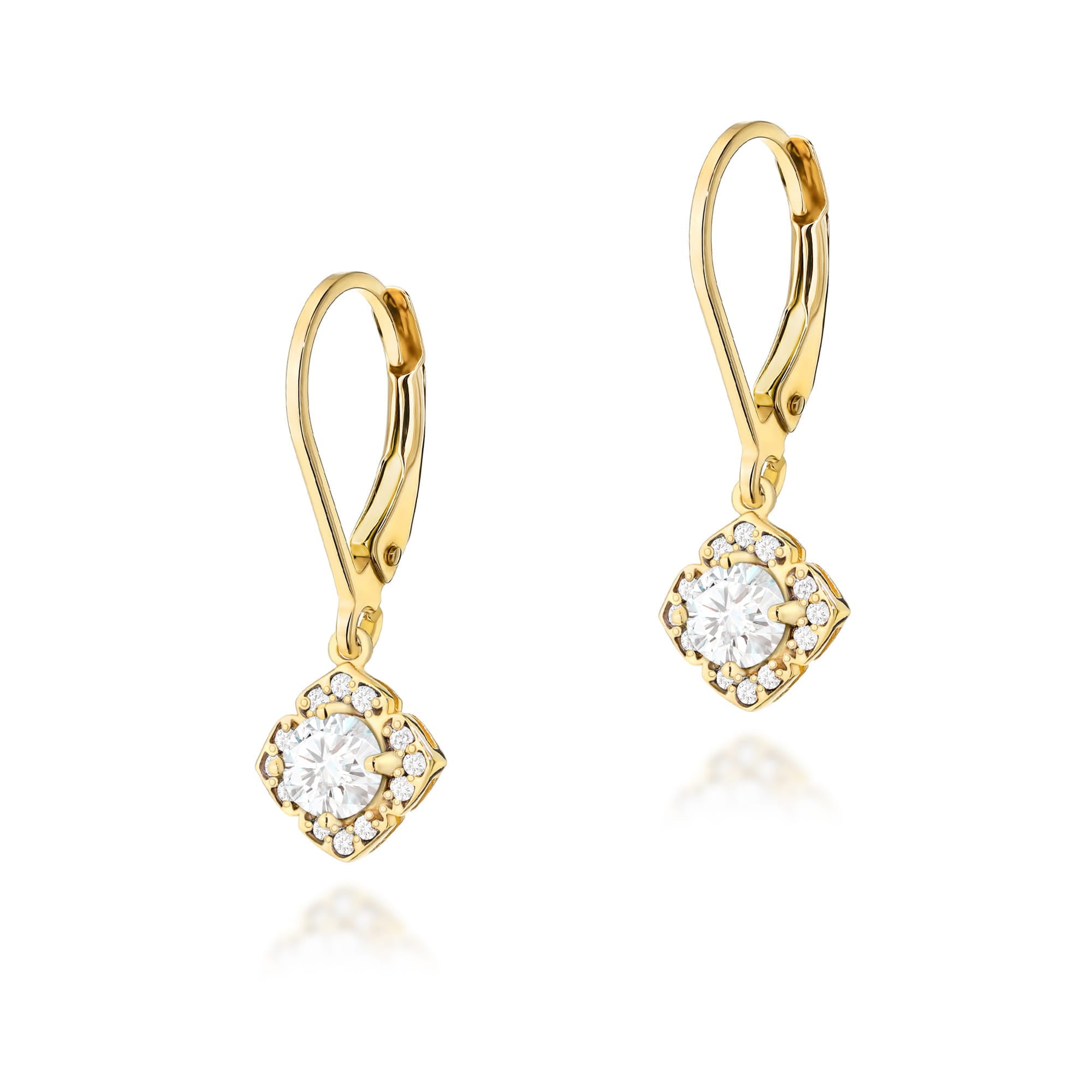 Cercei Aur 14K Cu Diamante Lab Grown K0571