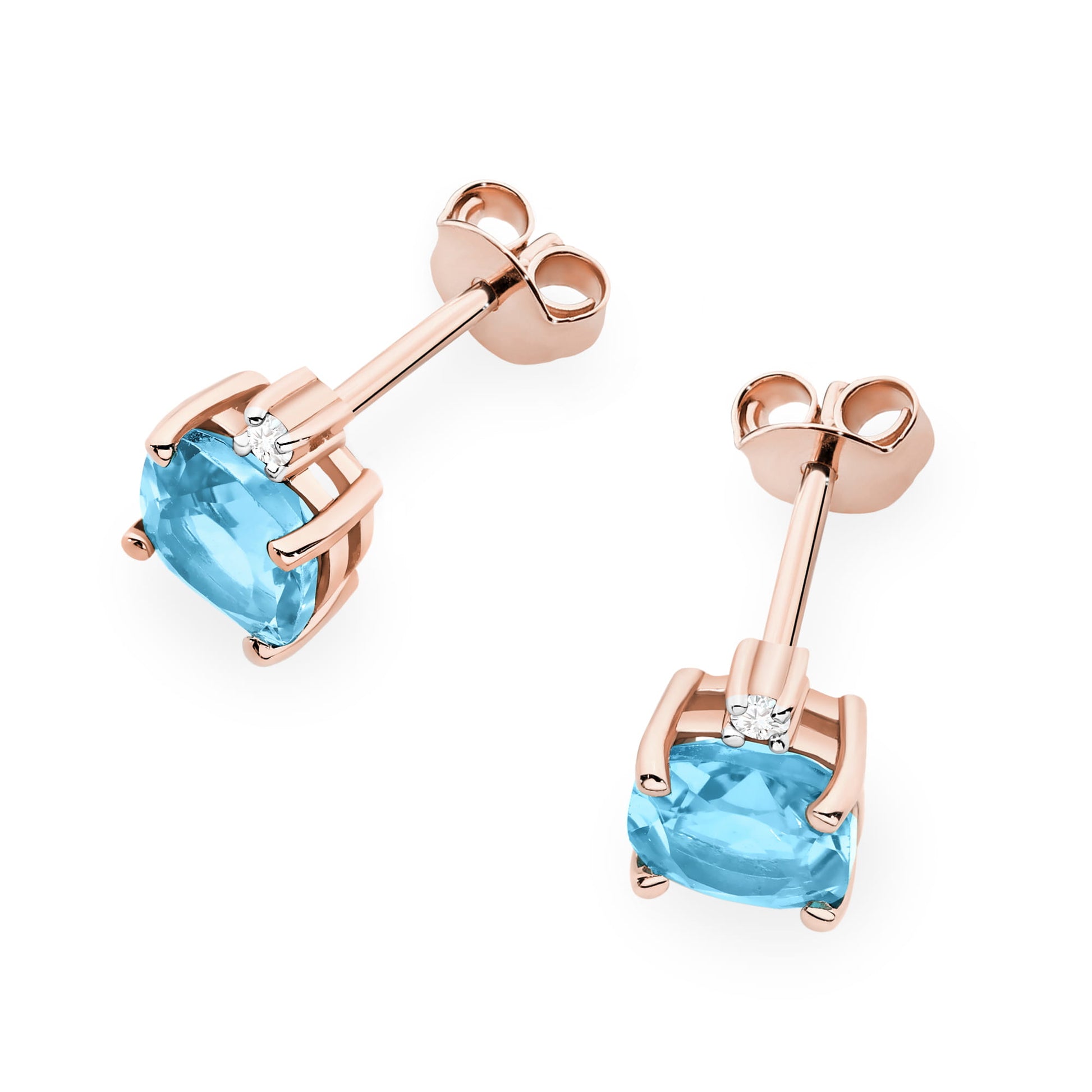 Cercei Aur 14K K0573 Topaz 2 x 1.10ct
