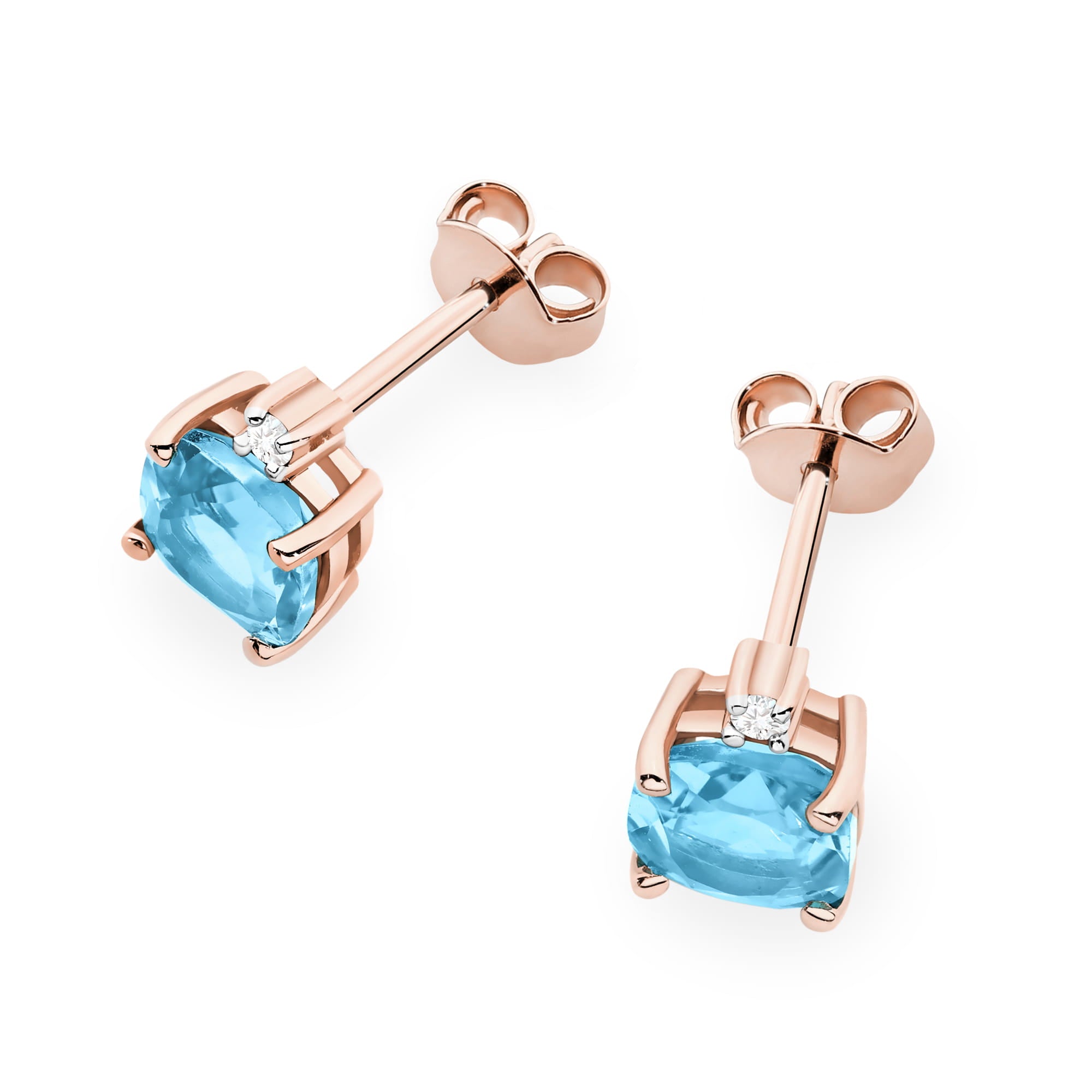 Cercei Aur 14K K0573 Topaz 2 x 1.10ct