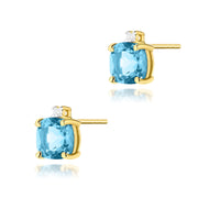 Cercei Aur 14K K0573 Topaz 2 x 1.10ct