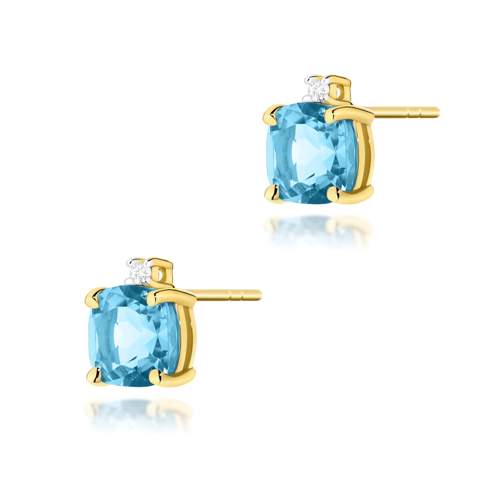 Cercei Aur 14K K0573 Topaz 2 x 1.10ct