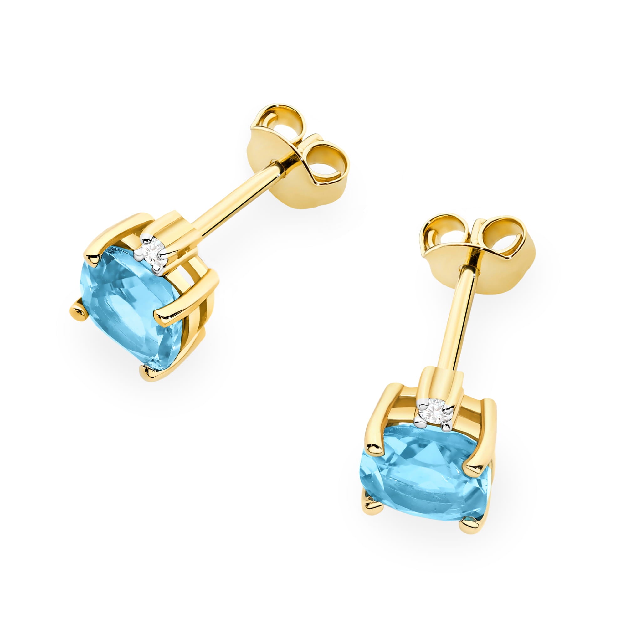 Cercei Aur 14K K0573 Topaz 2 x 1.10ct