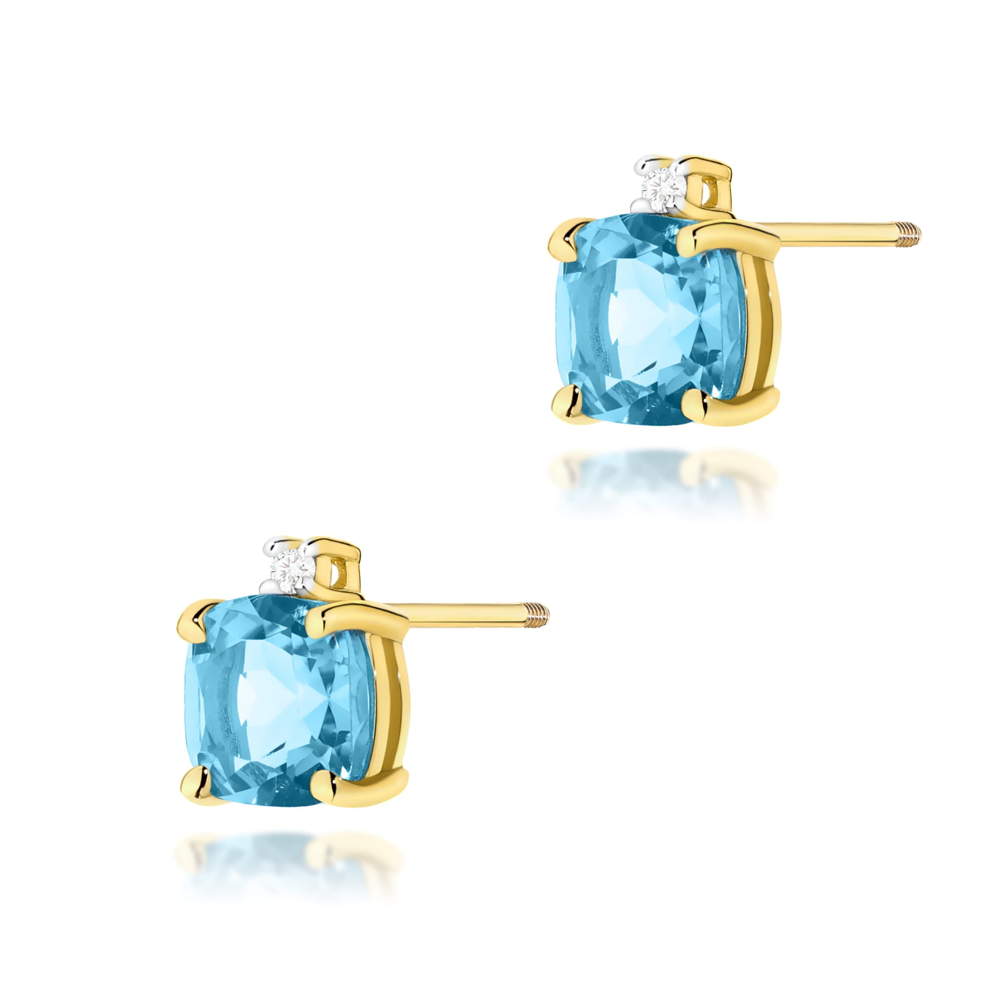 Cercei Aur 14K K0573 Topaz 2 x 1.10ct