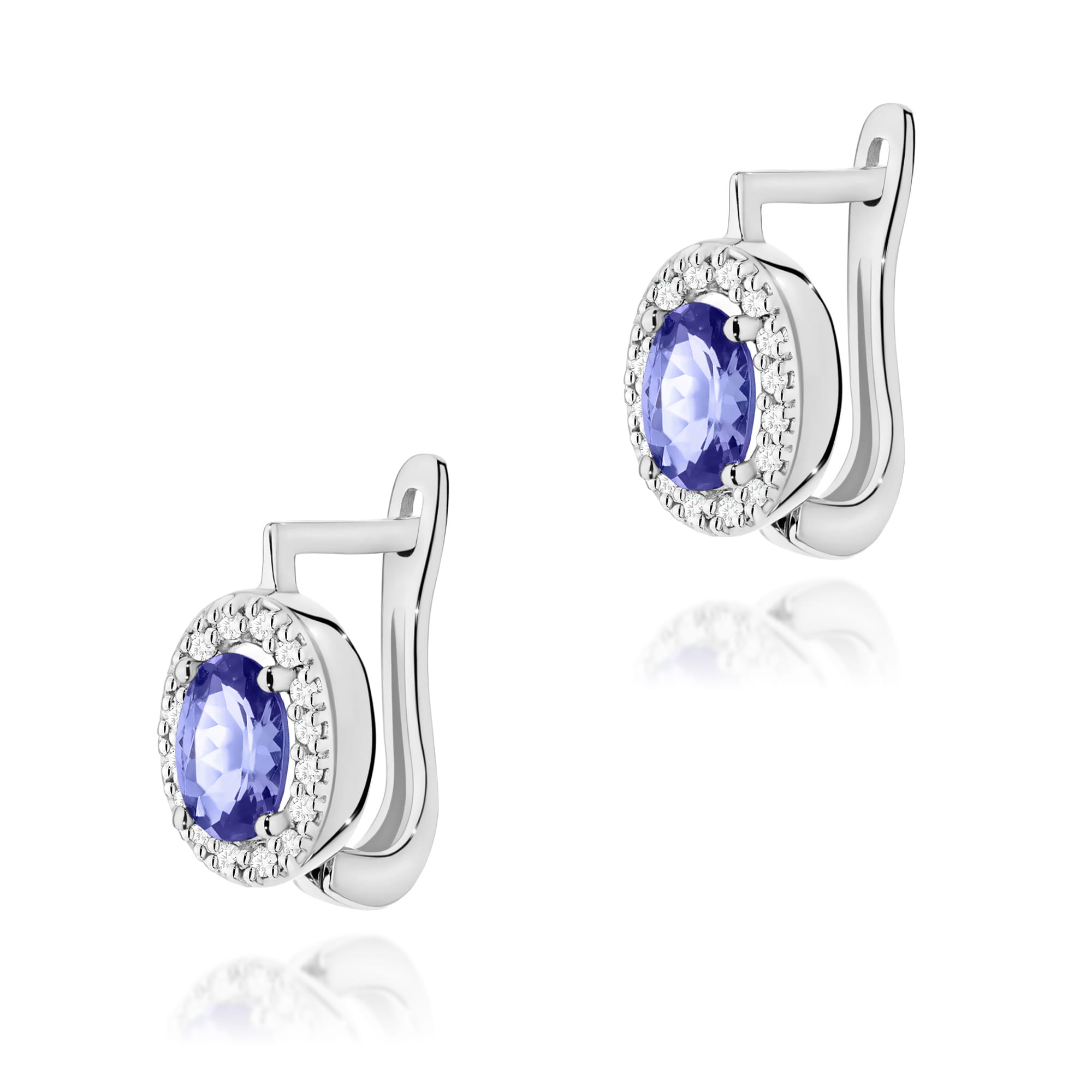 Cercei Aur 14K K0574 Tanzanit 2 x 0.40ct
