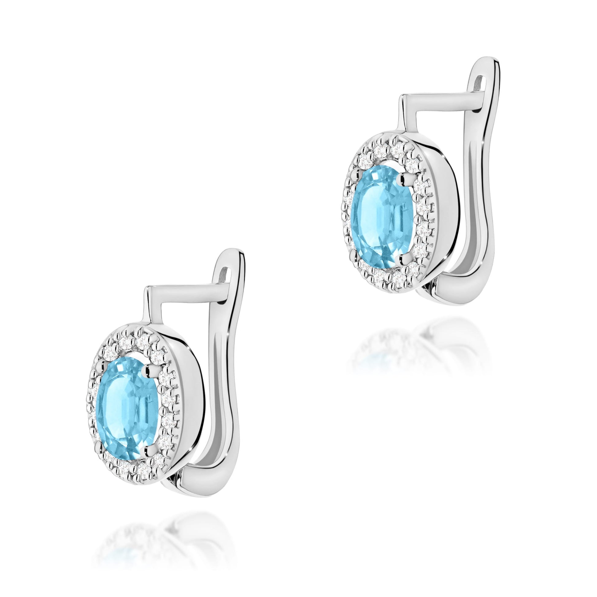 Cercei Aur 14K K0574 Topaz 1.00ct