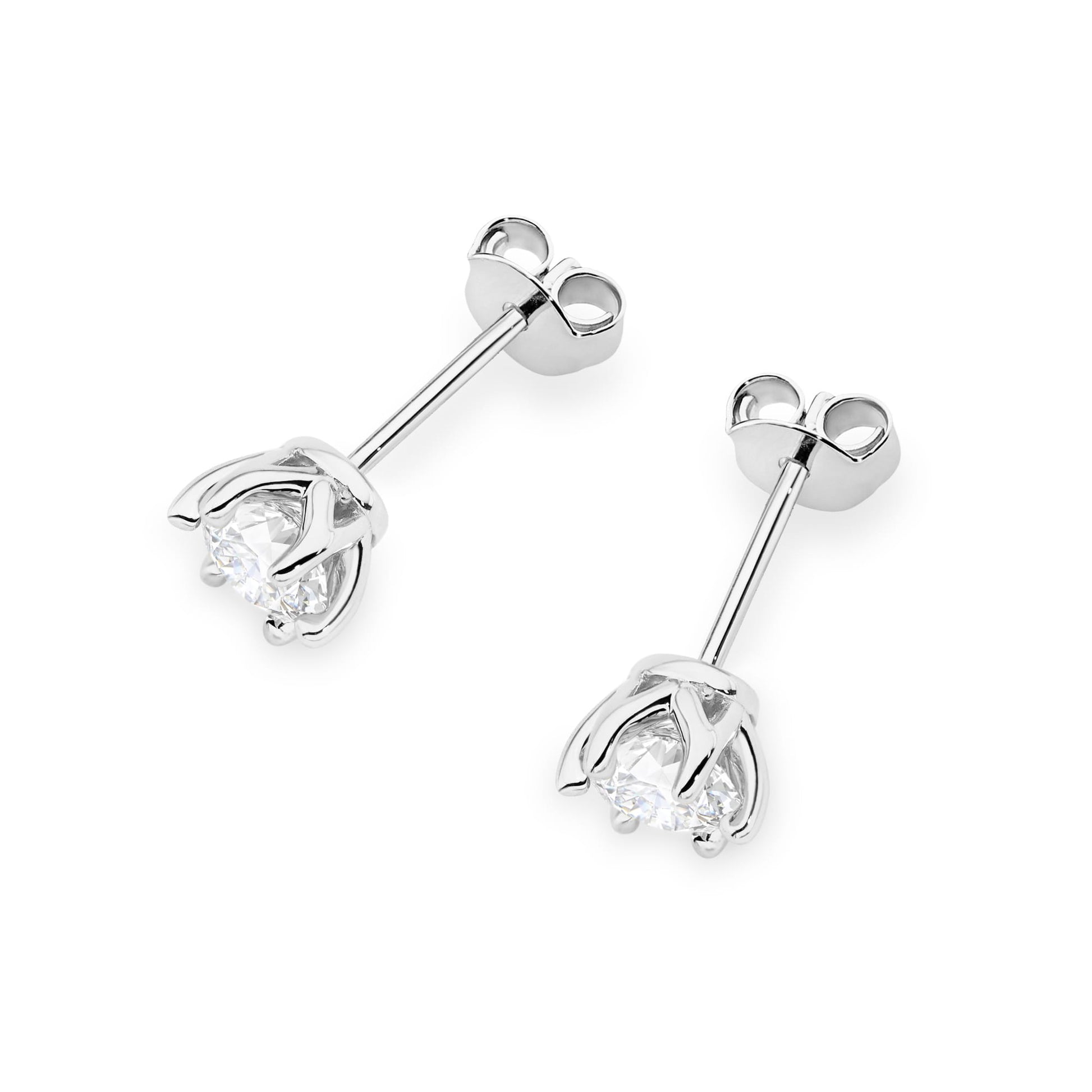 Cercei Aur 14K K0575 Diamant 2 x 0,70ct