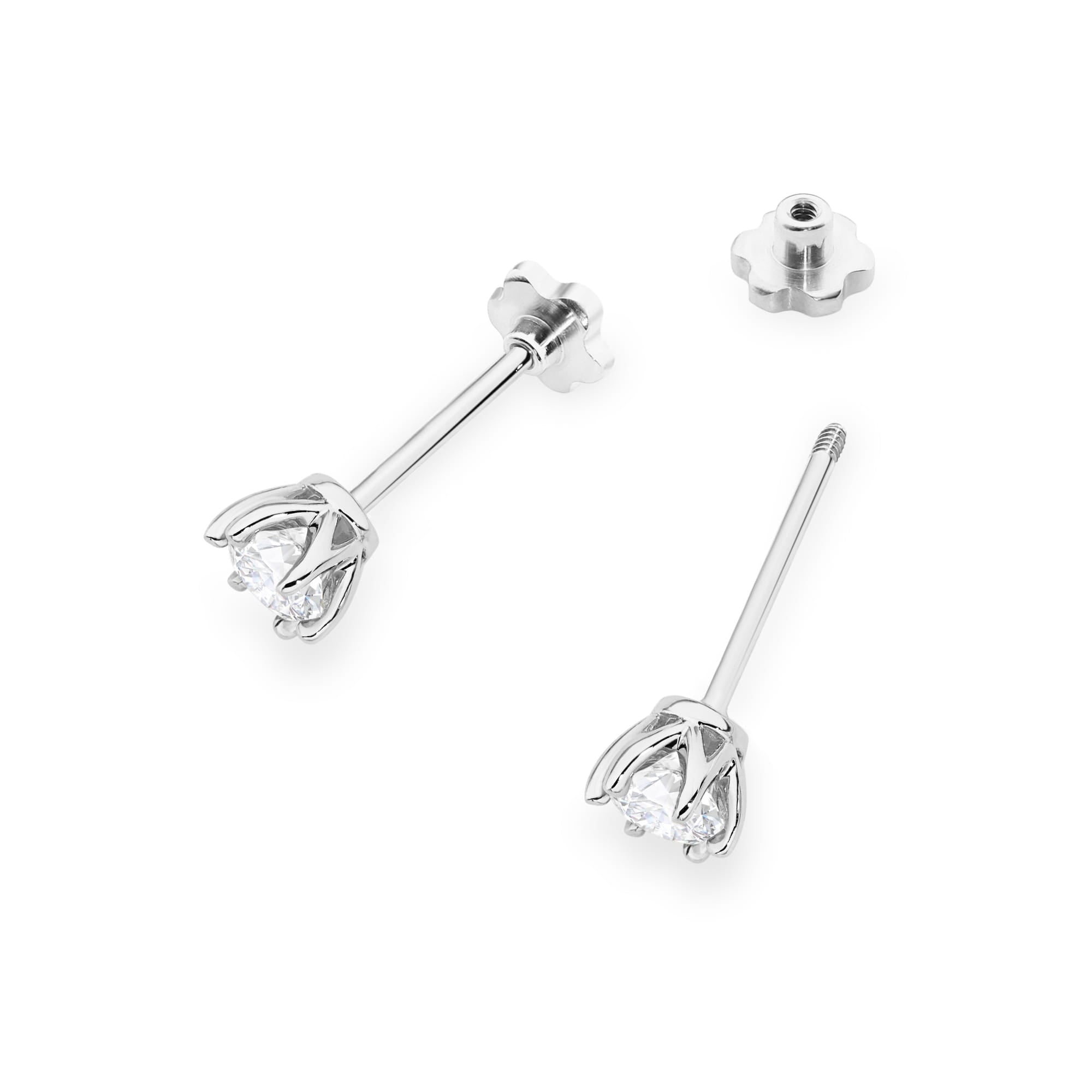 Cercei Aur 14K K0575 Diamant 2 x 0.30ct