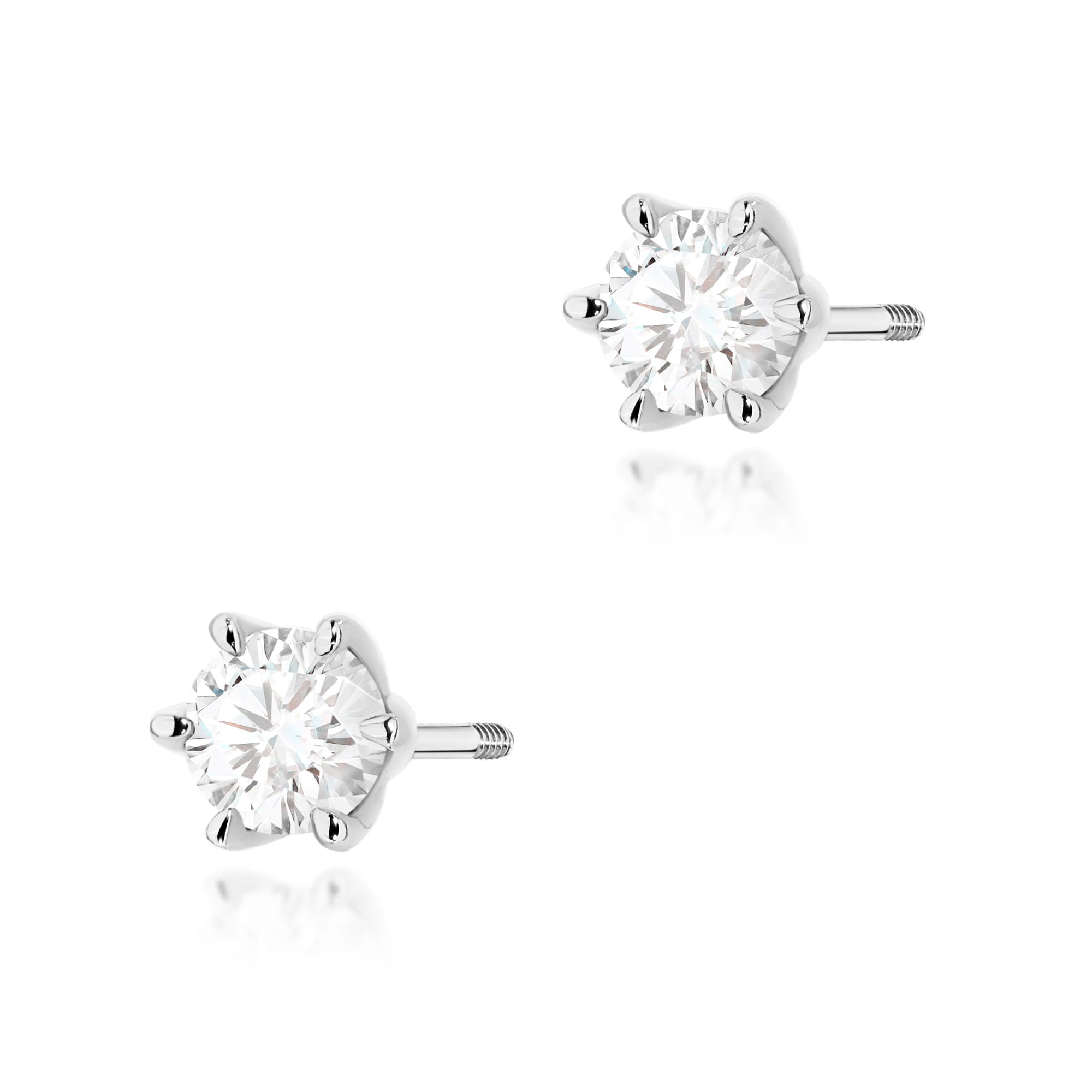 Cercei Aur 14K K0575 Diamant 2 x 0,40ct