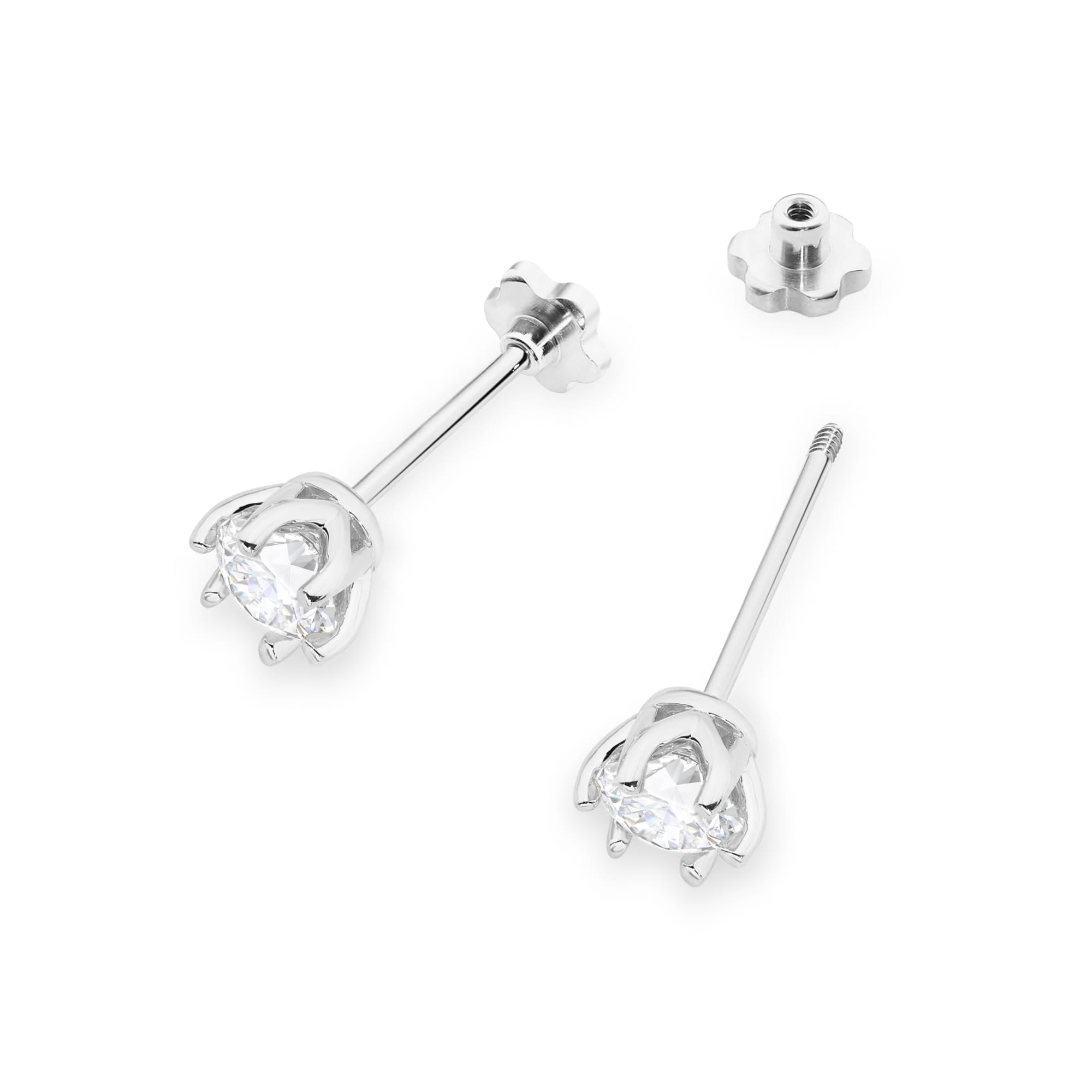 Cercei Aur 14K K0575 Diamant 2 x 0,50ct