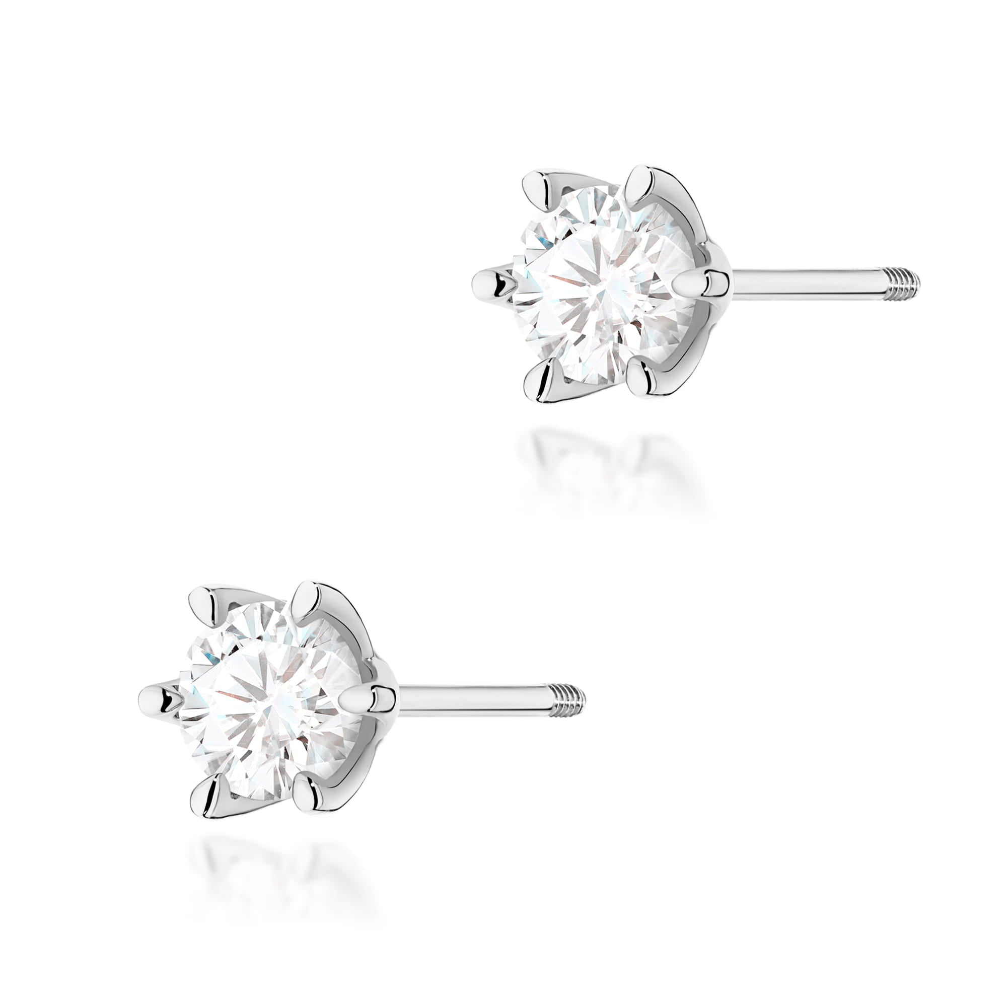 Cercei Aur 14K K0575 Diamante 2 x 1.00ct