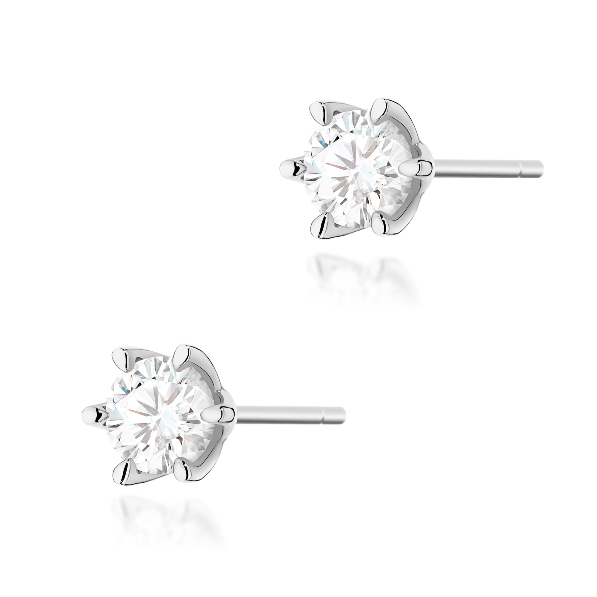 Cercei Aur 14K K0575 Diamante Cultivate 2 x 1.00ct