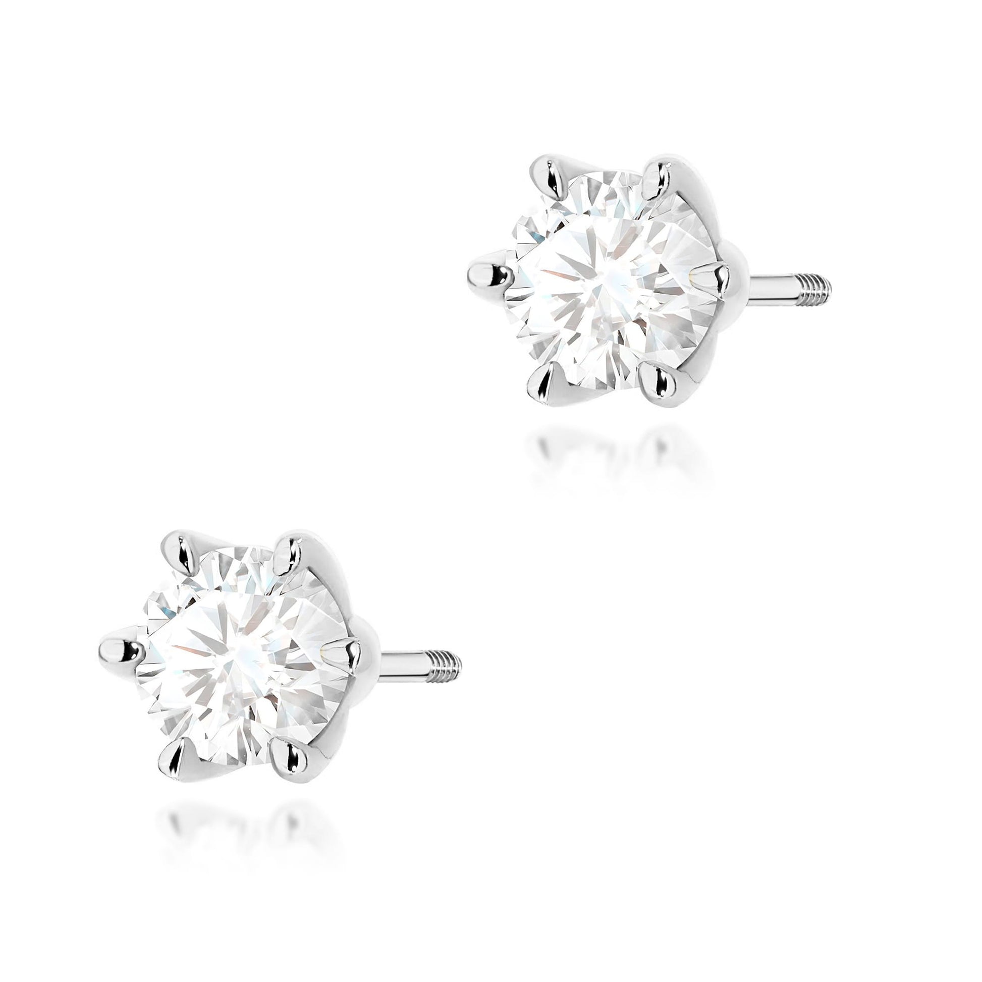 Cercei Aur 14K K0575 Diamant 2 x 0.70ct