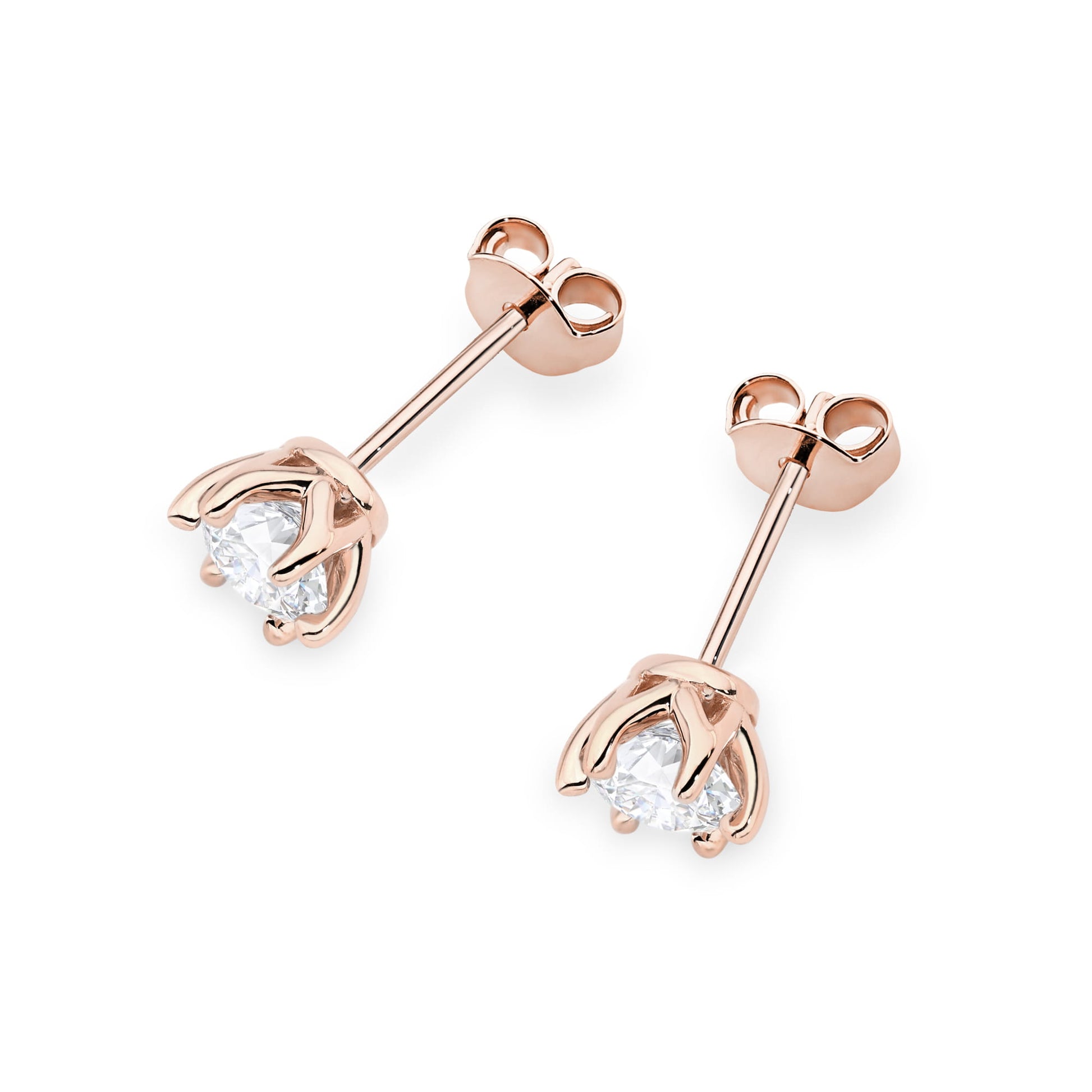 Cercei Aur 14K K0575 Diamant 2 x 0,70ct