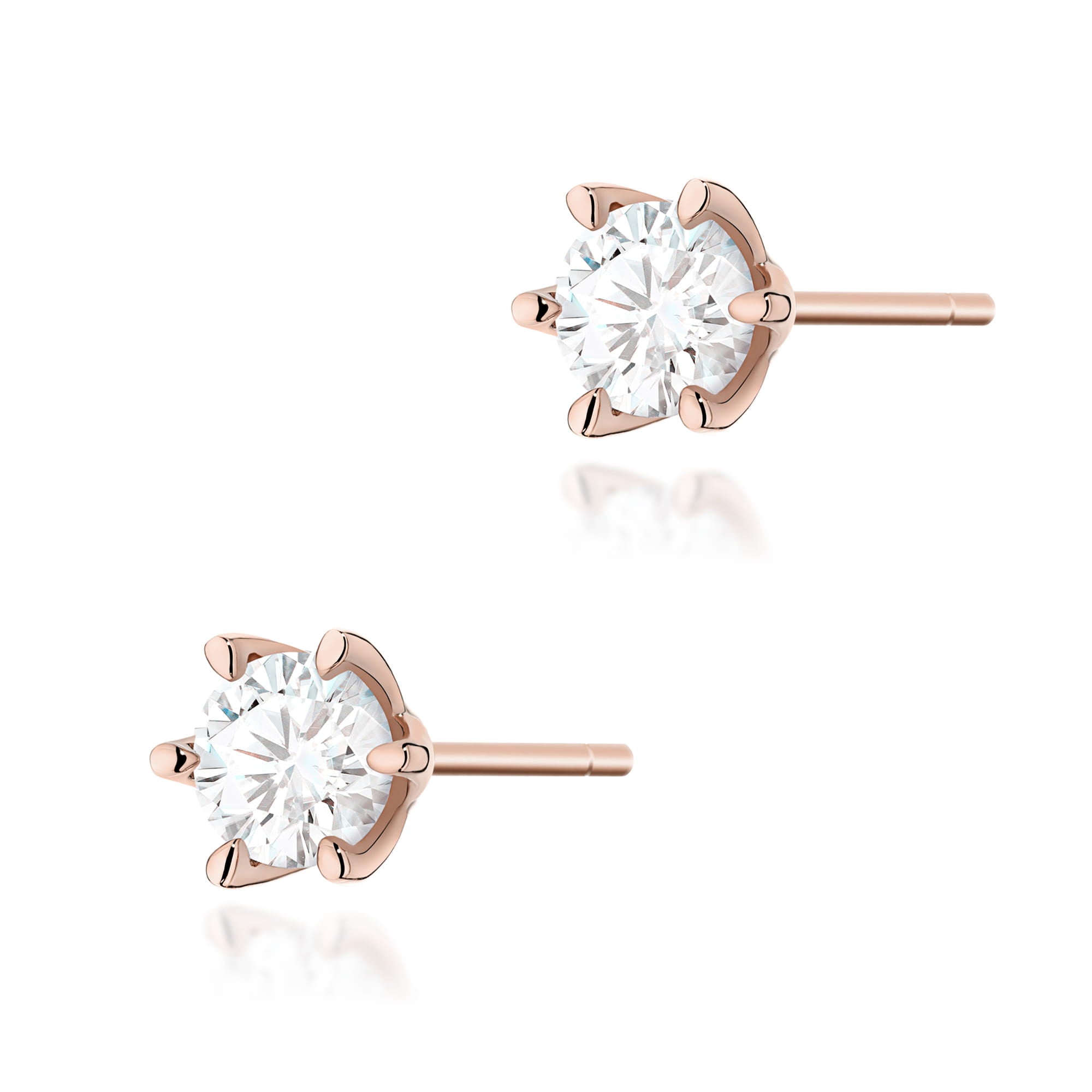 Cercei Aur 14K K0575 Diamant 2 x 1.00ct