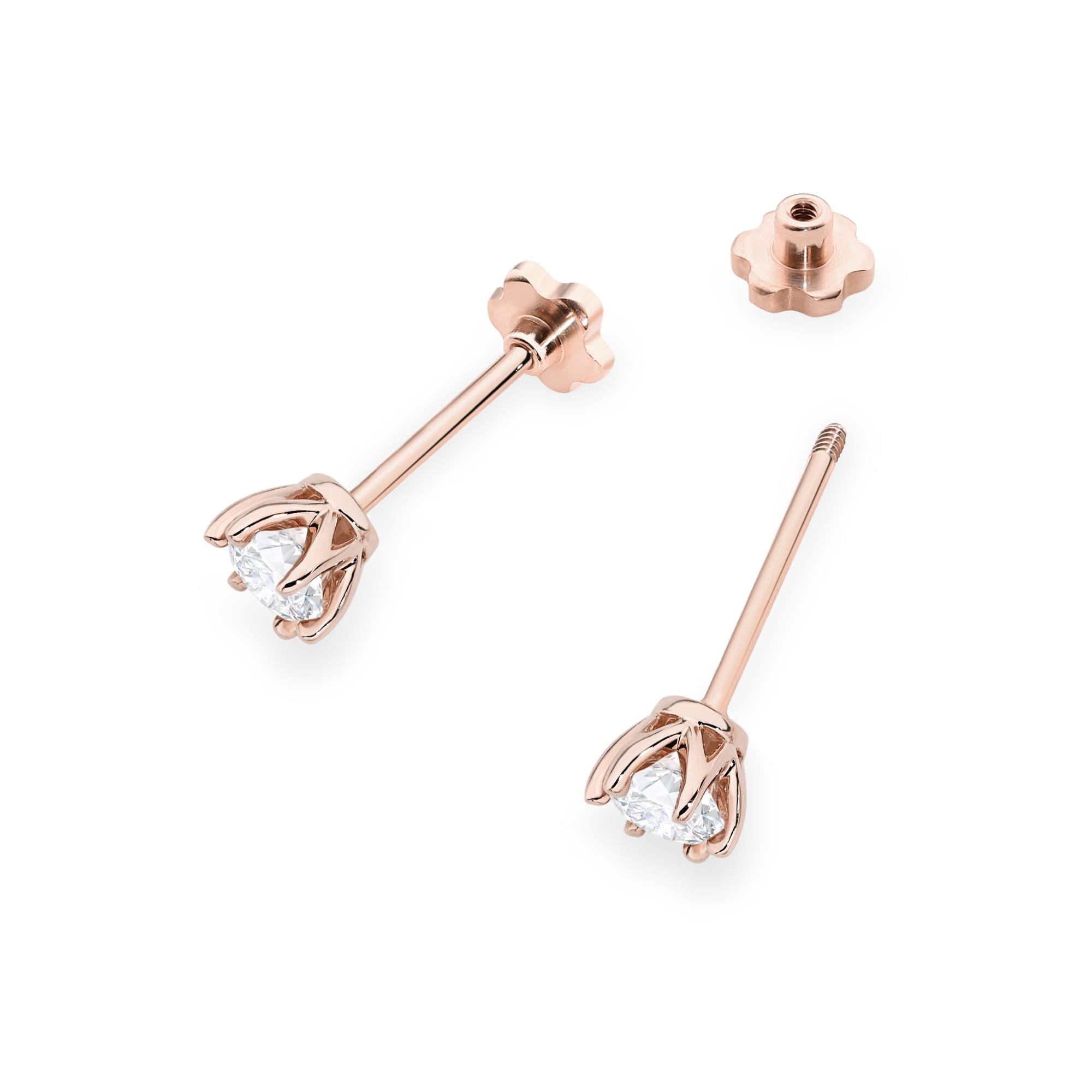 Cercei Aur 14K K0575 Diamant 2 x 0.30ct