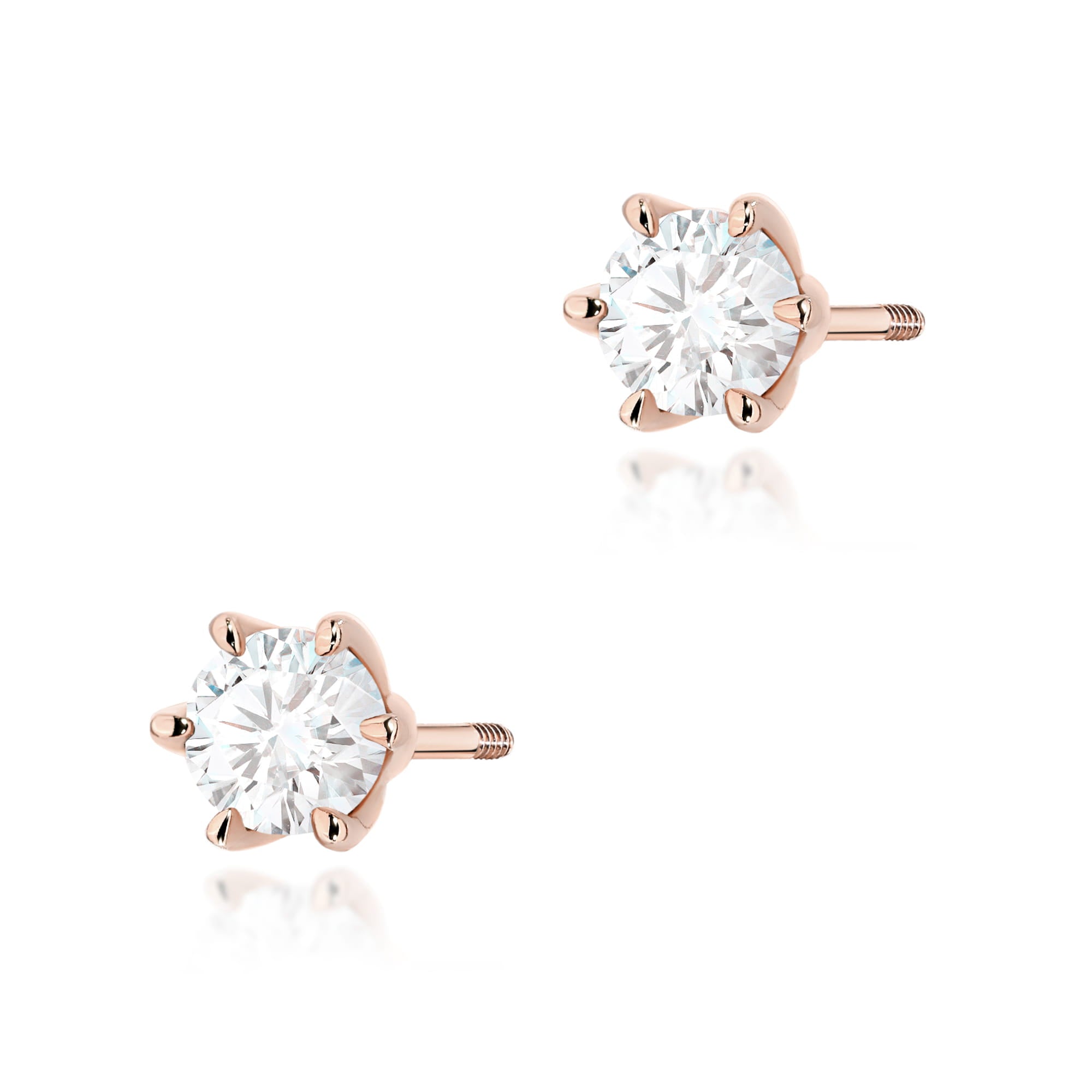 Cercei Aur 14K K0575 Diamant 2 x 0,40ct