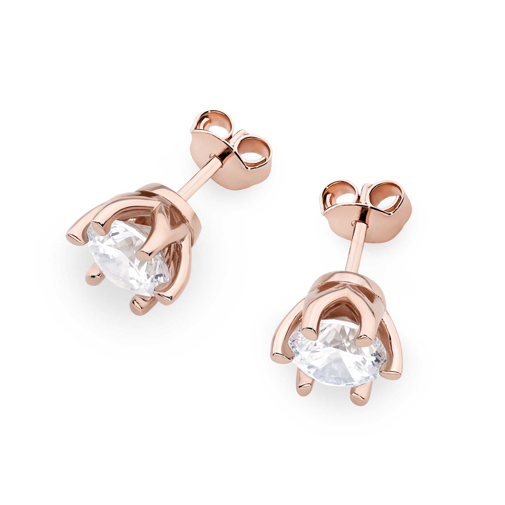 Cercei Aur 14K K0575 Diamante Cultivate 2 x 1.00ct