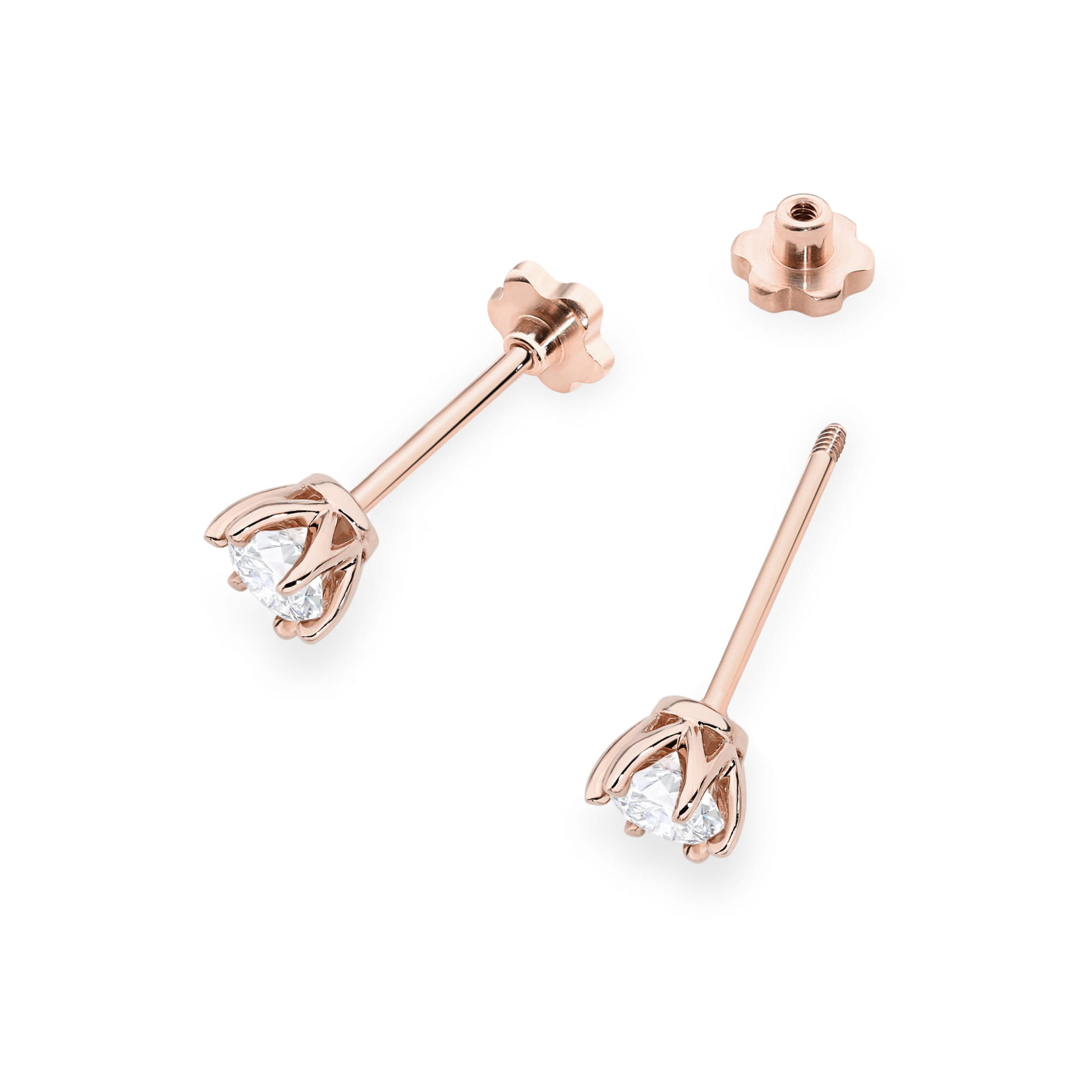 Cercei Aur 14K K0575 Diamant Lab Grown 2 x 0.30ct