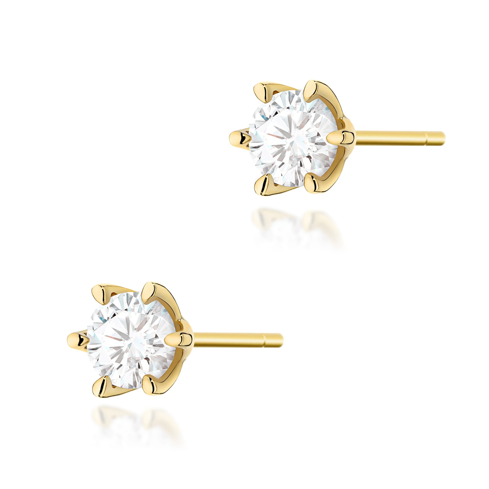 Cercei Aur 14K K0575 Diamant 2 x 1.00ct