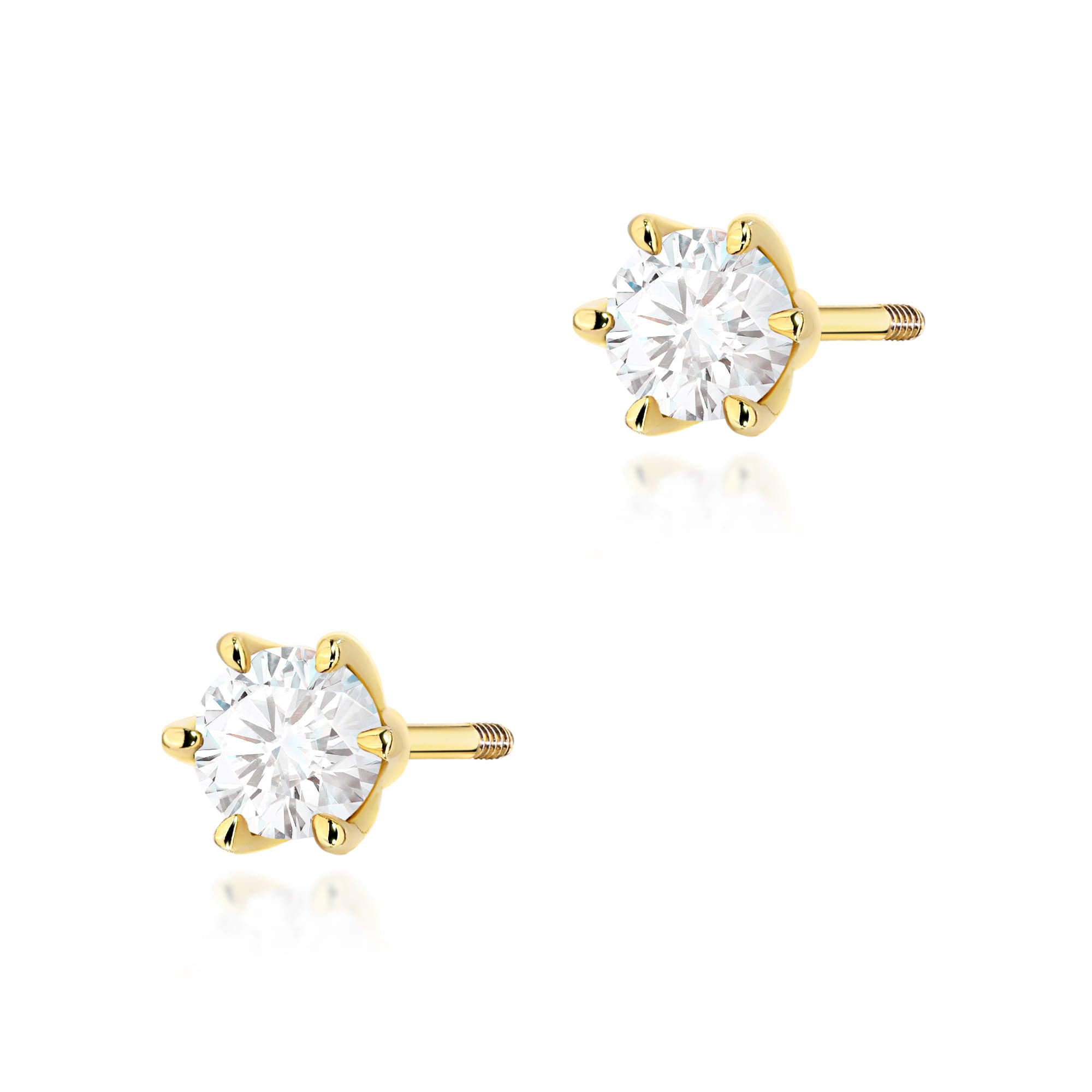 Cercei Aur 14K K0575 Diamant 2 x 0.30ct
