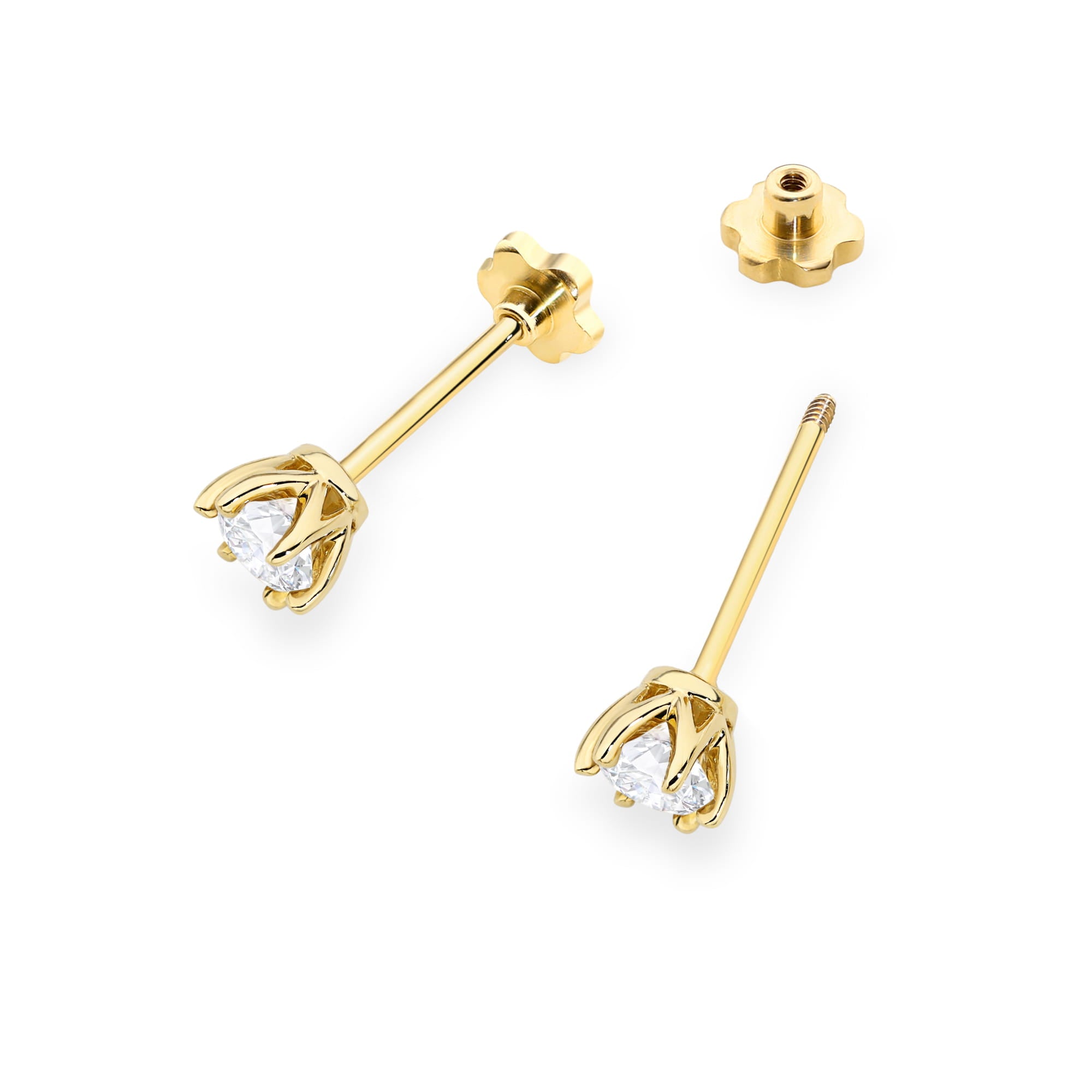 Cercei Aur 14K K0575 Diamant Lab Grown 2 x 0.30ct