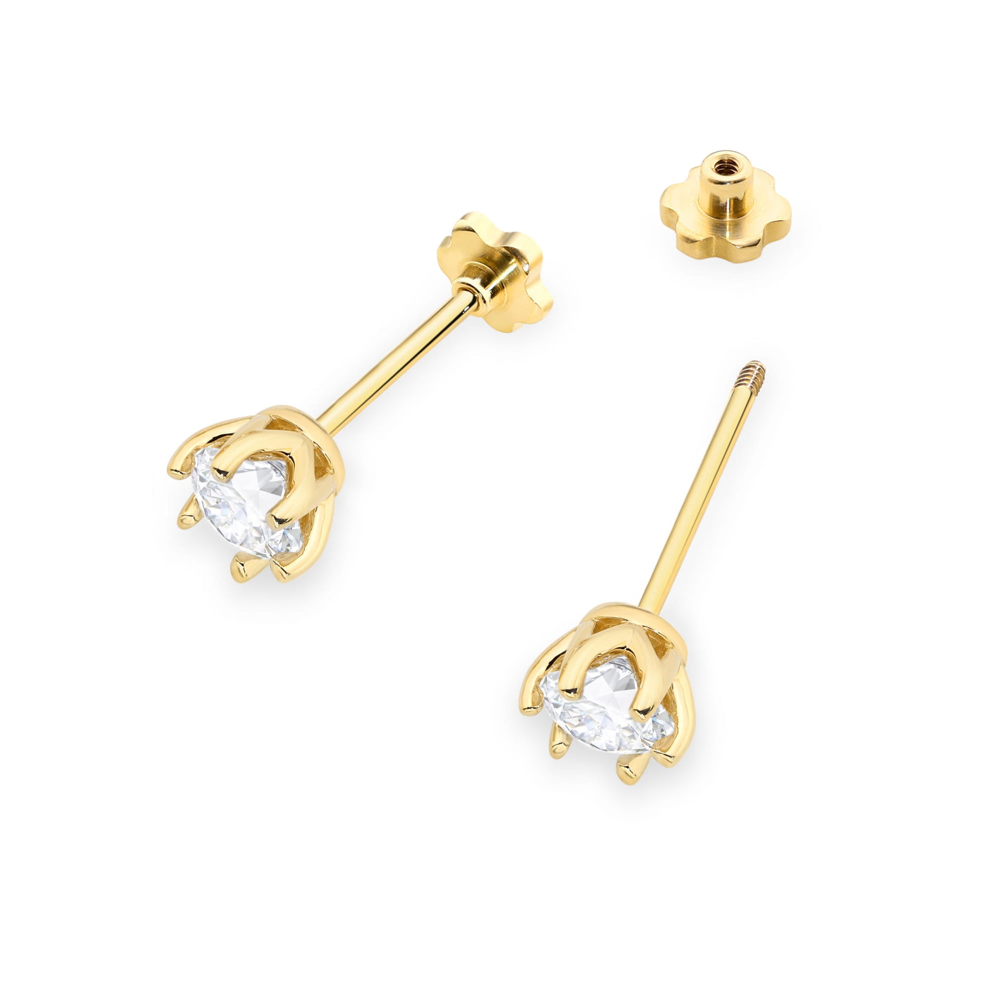 Cercei Aur 14K K0575 Diamant 2 x 0,50ct