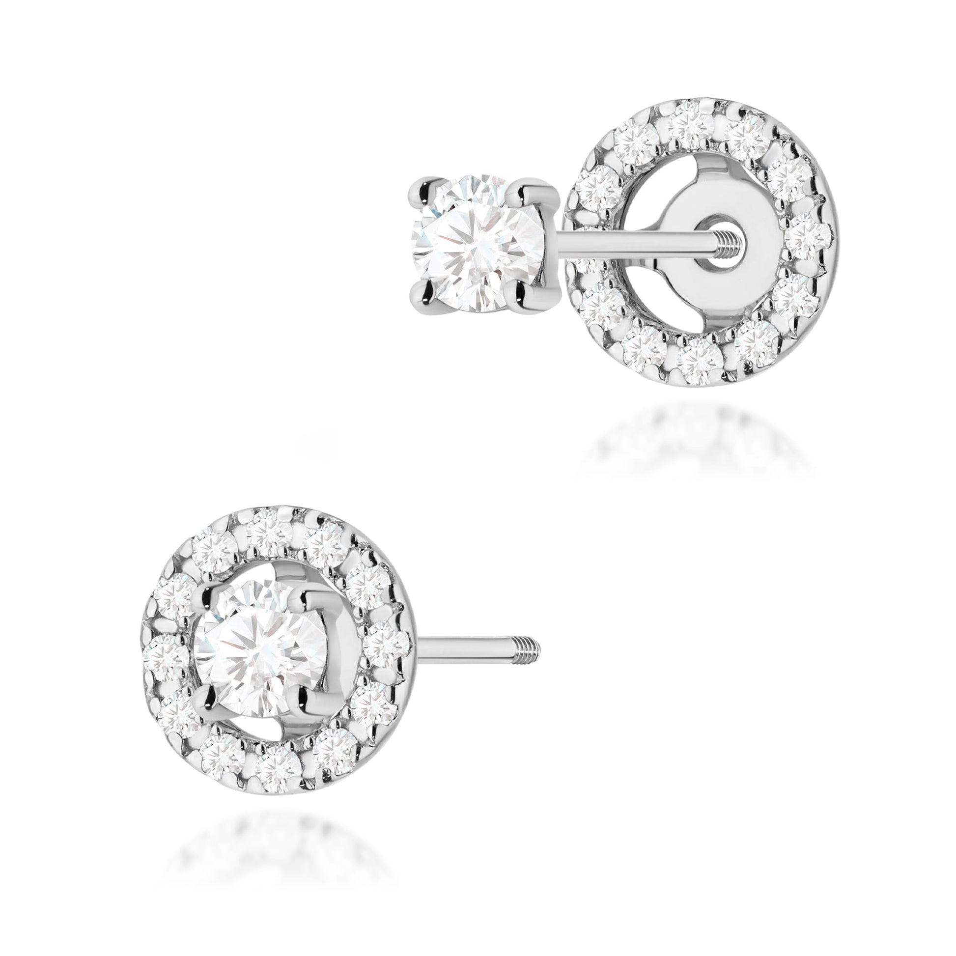 Cercei Aur 14K K0576 cu Diamante Lab Grown 2 x 0.10ct