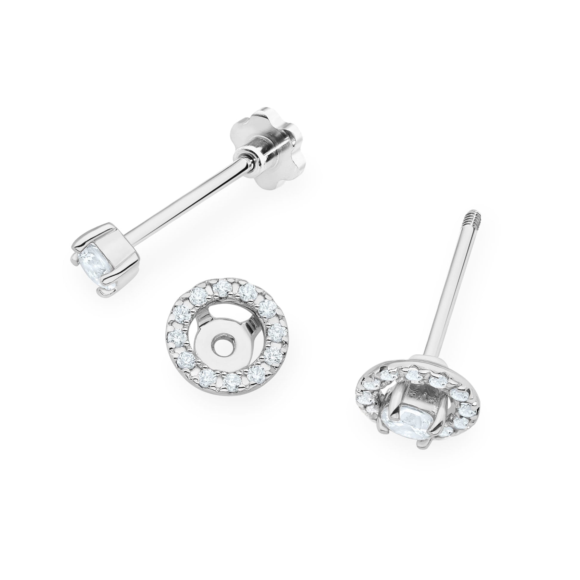 Cercei Aur 14K K0576 cu Diamante Lab Grown 2 x 0.10ct