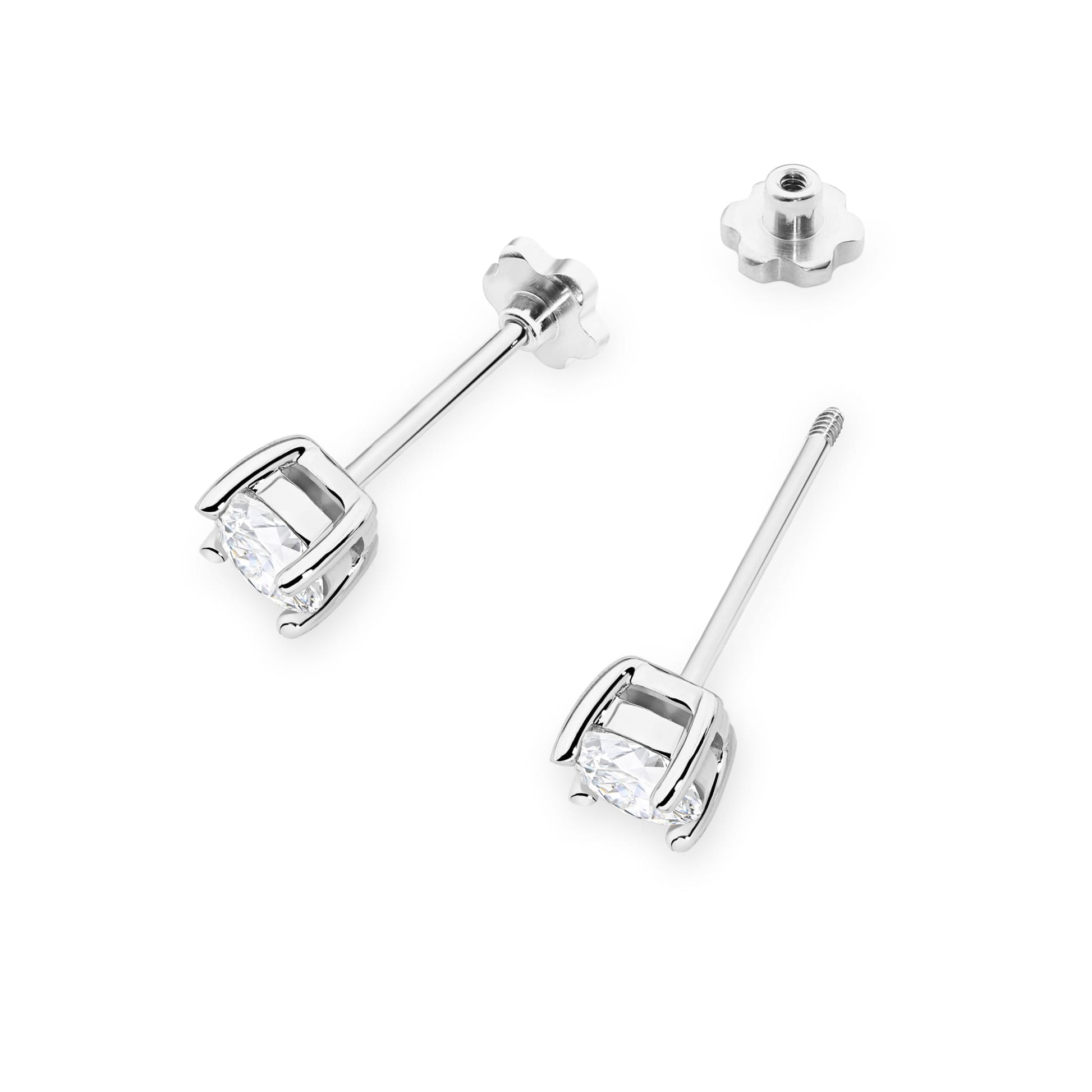 Cercei Aur 14K K0577 Diamant 2 x 0.50ct