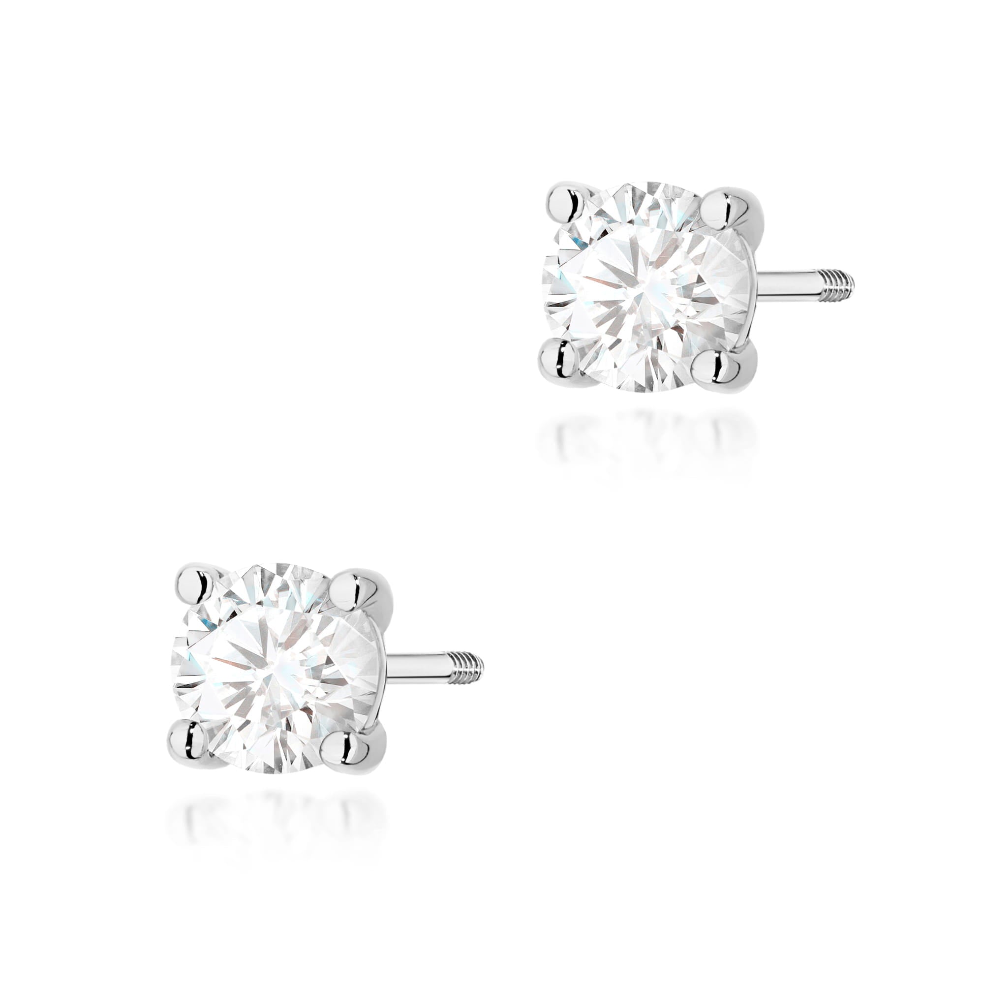Cercei Aur 14K K0577 Diamant 2 x 0.70ct