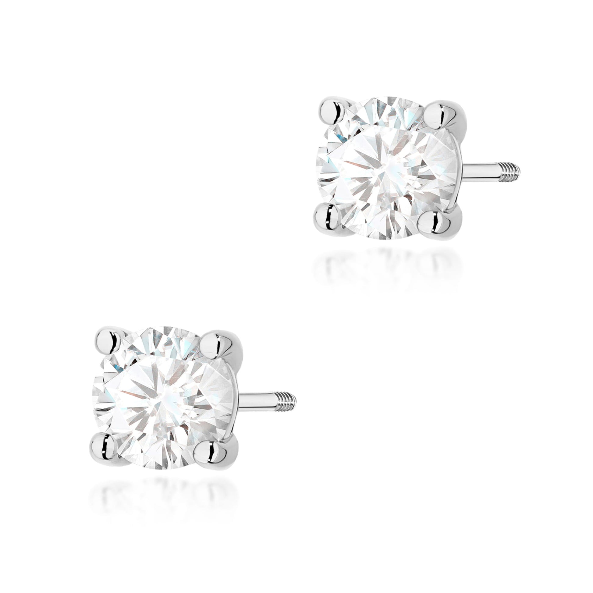 Cercei Aur 14K K0577 Diamant 2 x 1.00ct